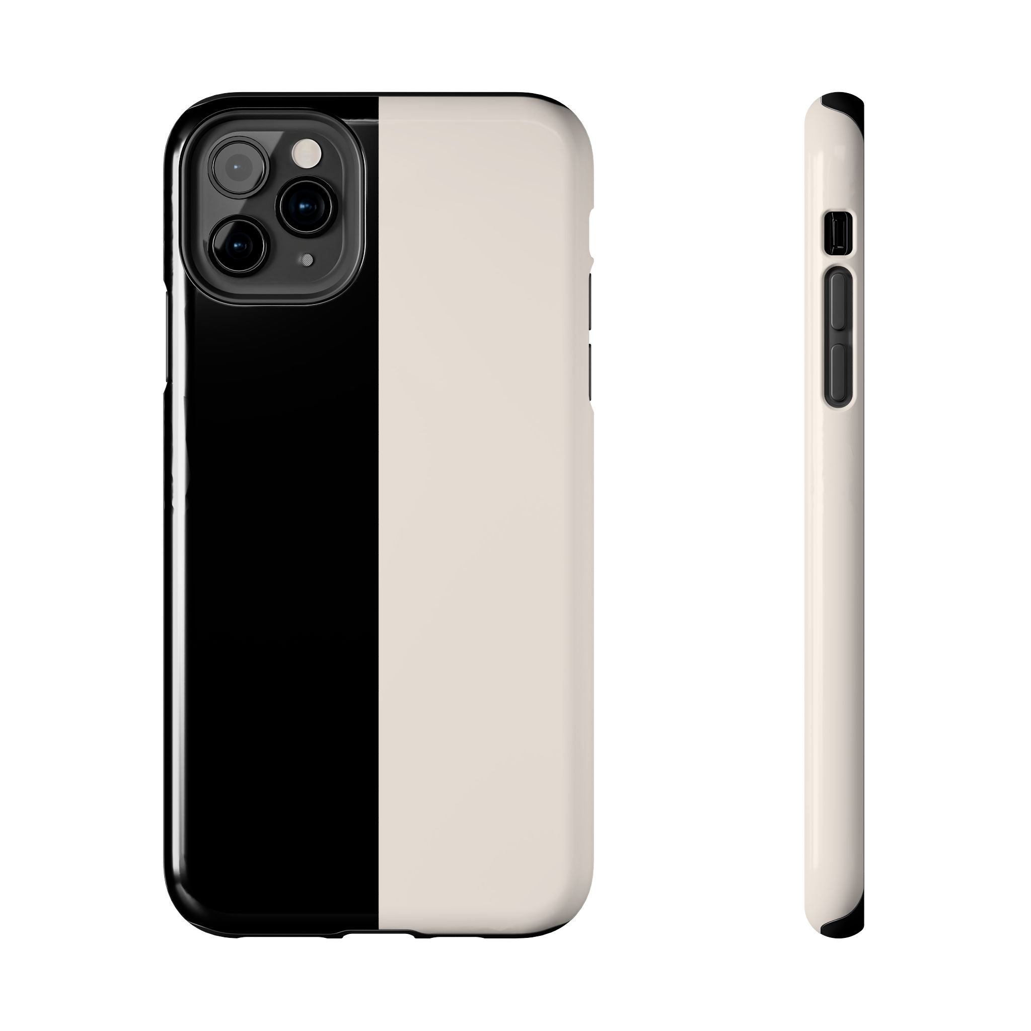 Split Decision Black & White iPhone Case