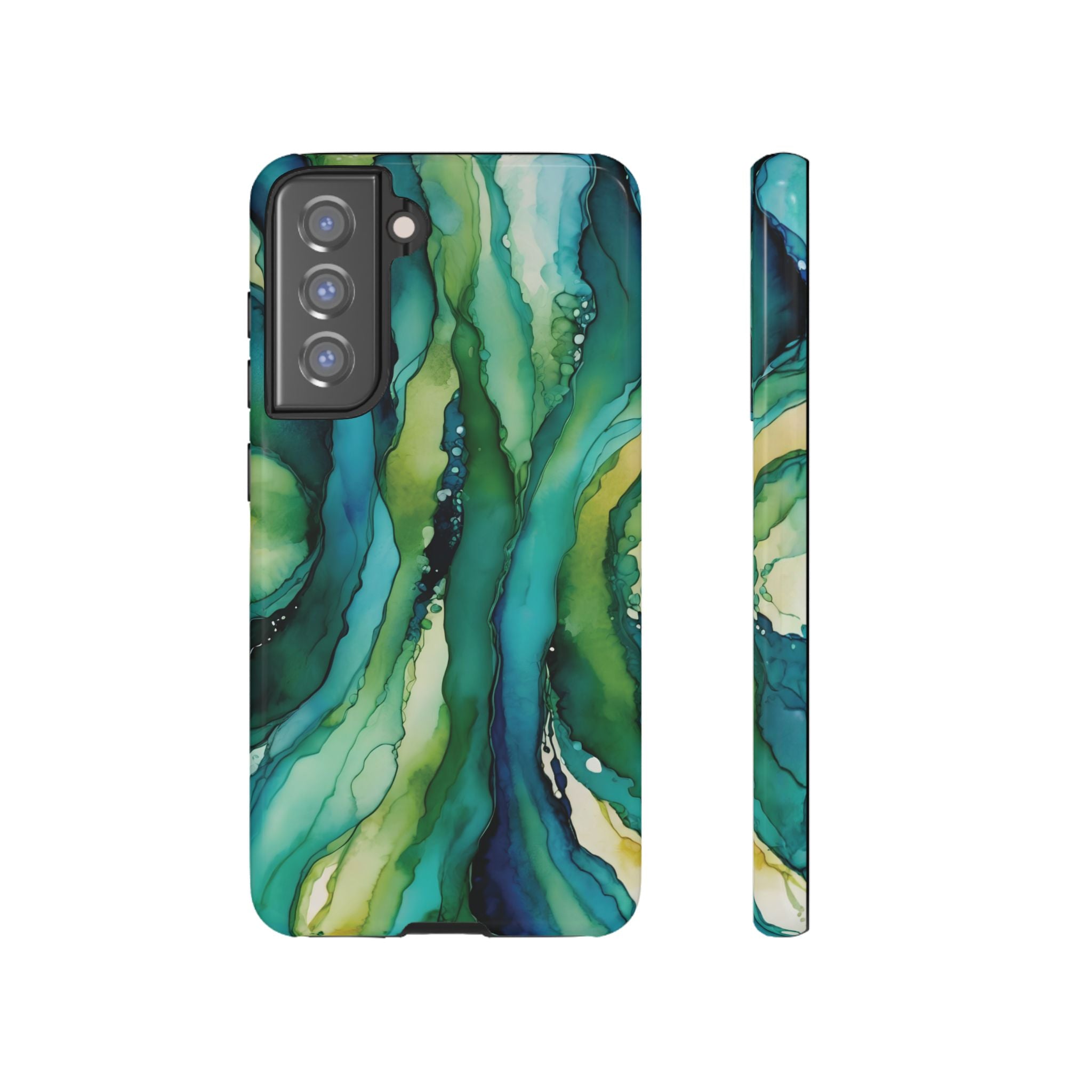 Emerald Current | Abstract Galaxy Case