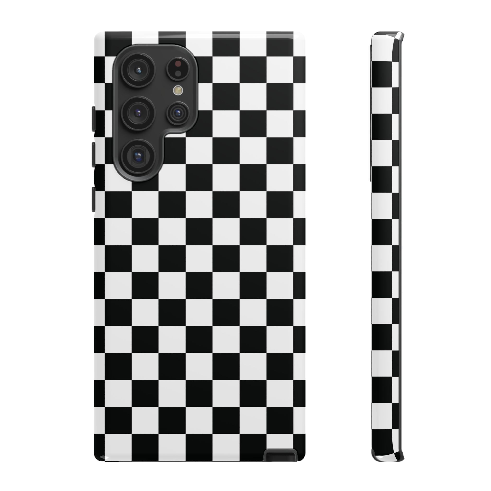 Skater Girl Checkerboard Galaxy Case