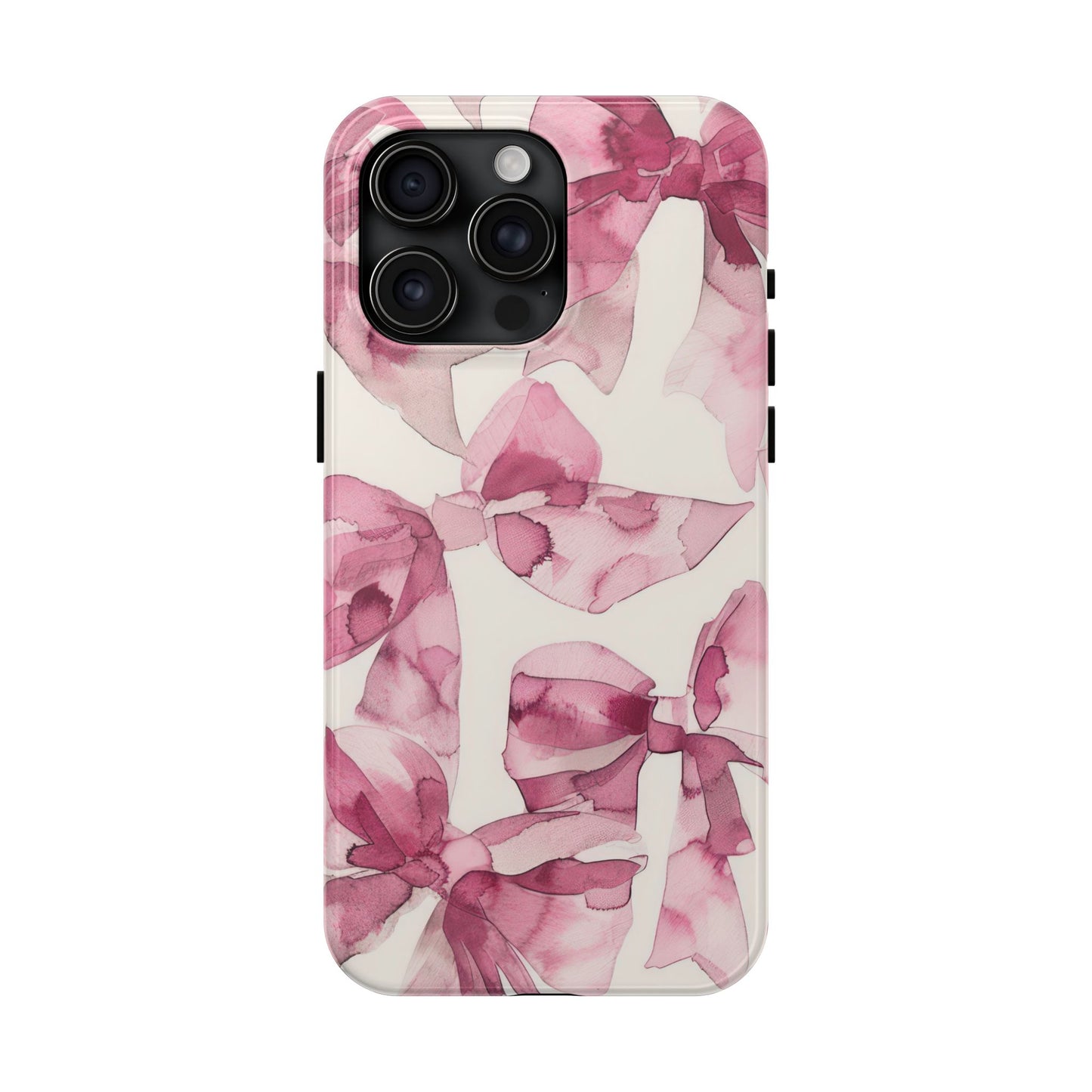 Whimsy | Pink Bows iPhone Case