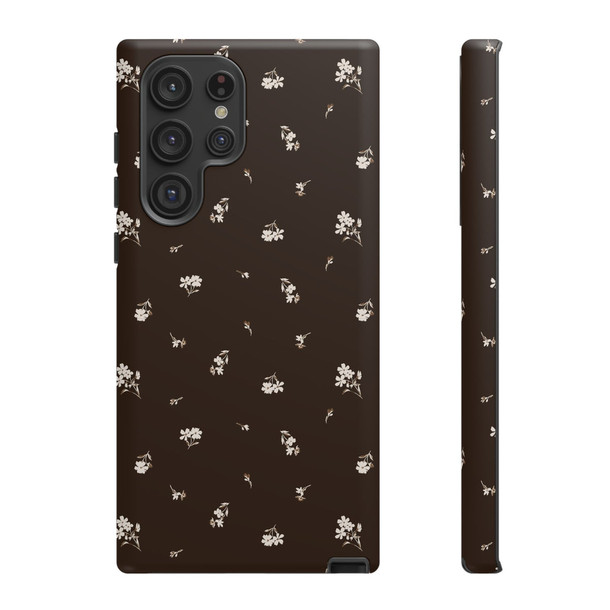 Sweet Nothings | Chocolate Brown Floral Galaxy Case