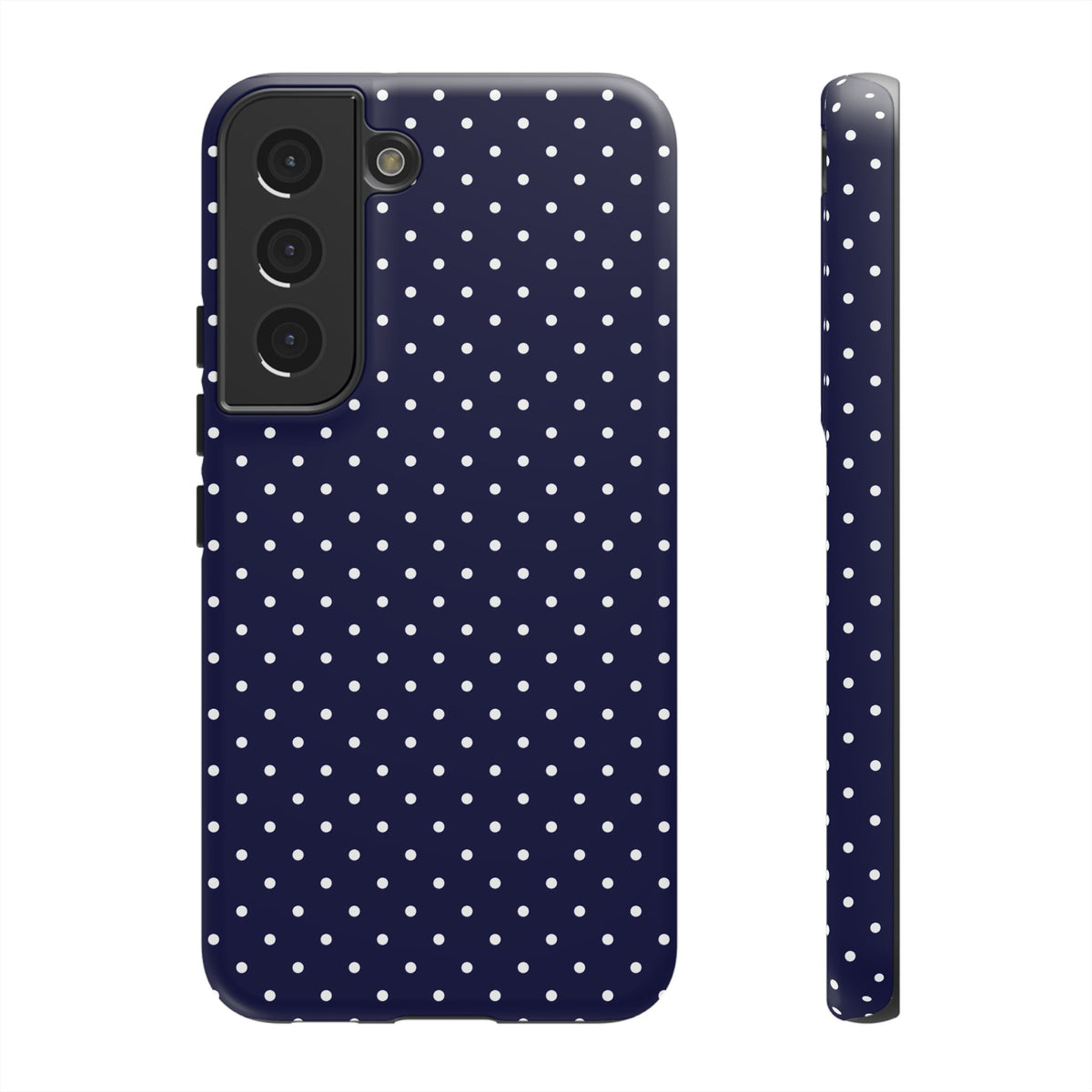 Dotty Chic | Navy Blue Polka Dot Galaxy Case
