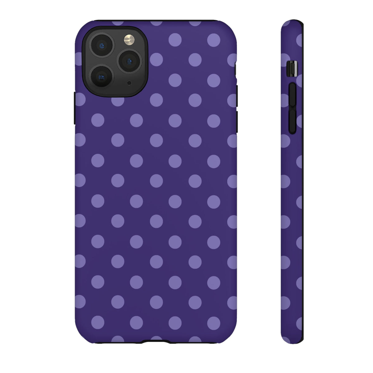 Plum Pop | Polka Dot iPhone Case