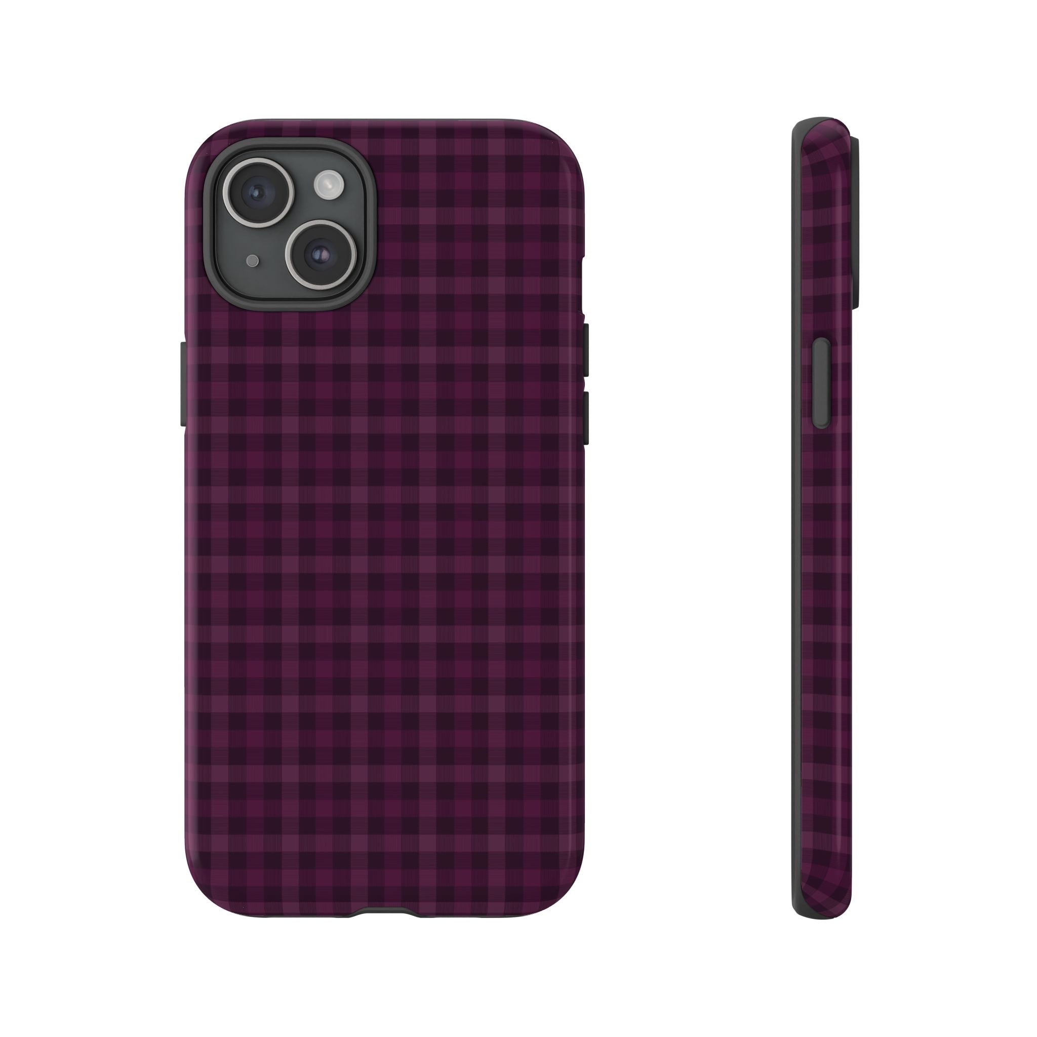 Plum Crush | Purple Plaid iPhone Case