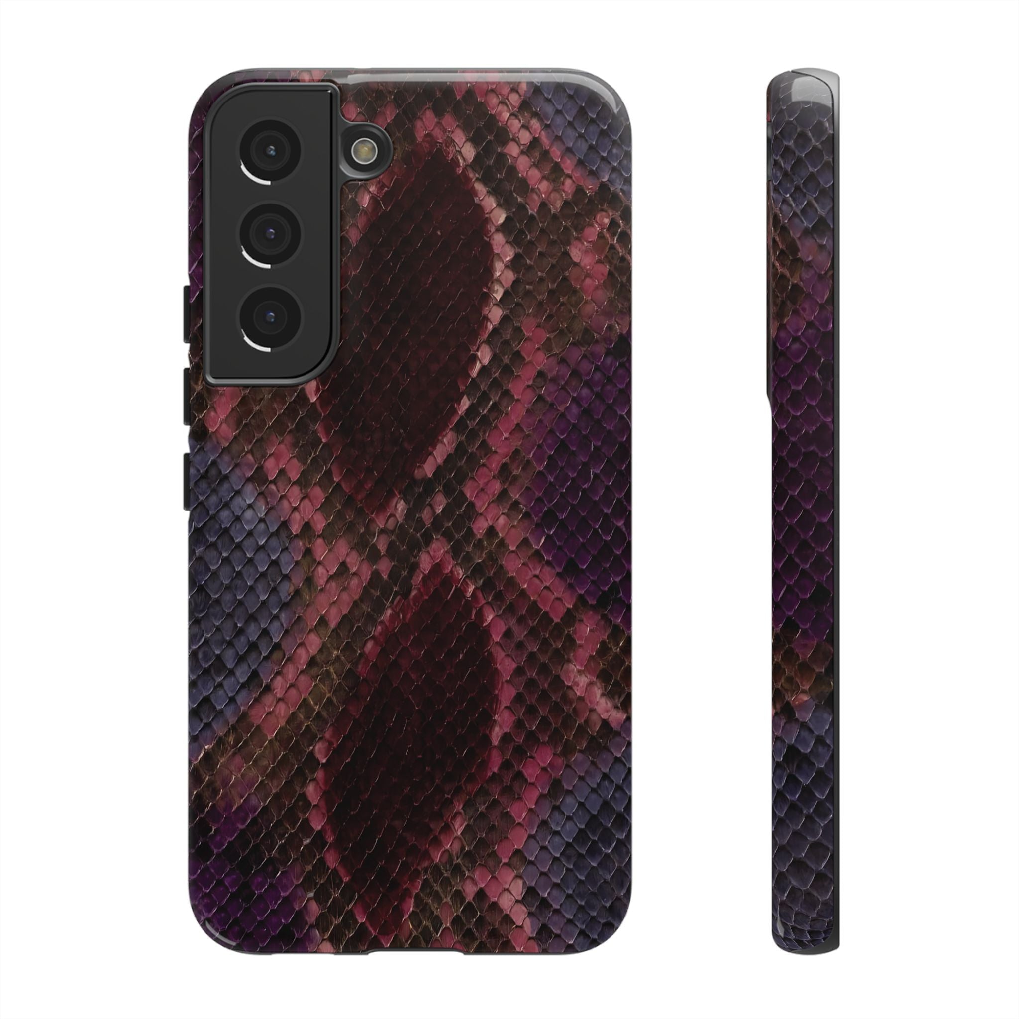 Plum Viper | Snake Print Galaxy Case