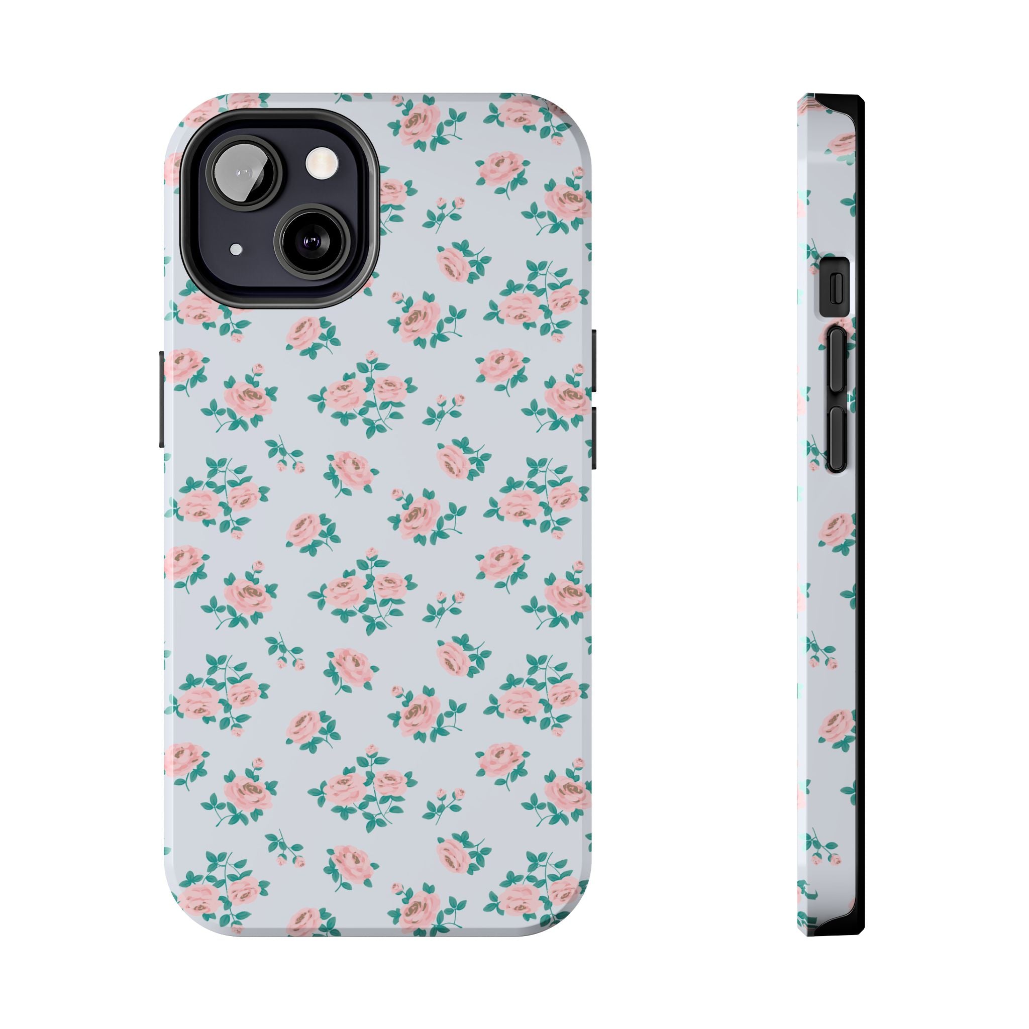 Baby Blue Floral iPhone Case