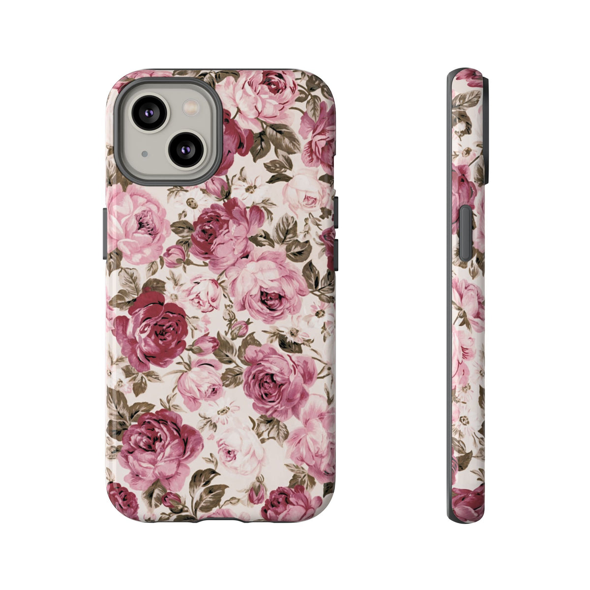 Love Story | Vintage Pink Rose Floral iPhone Case
