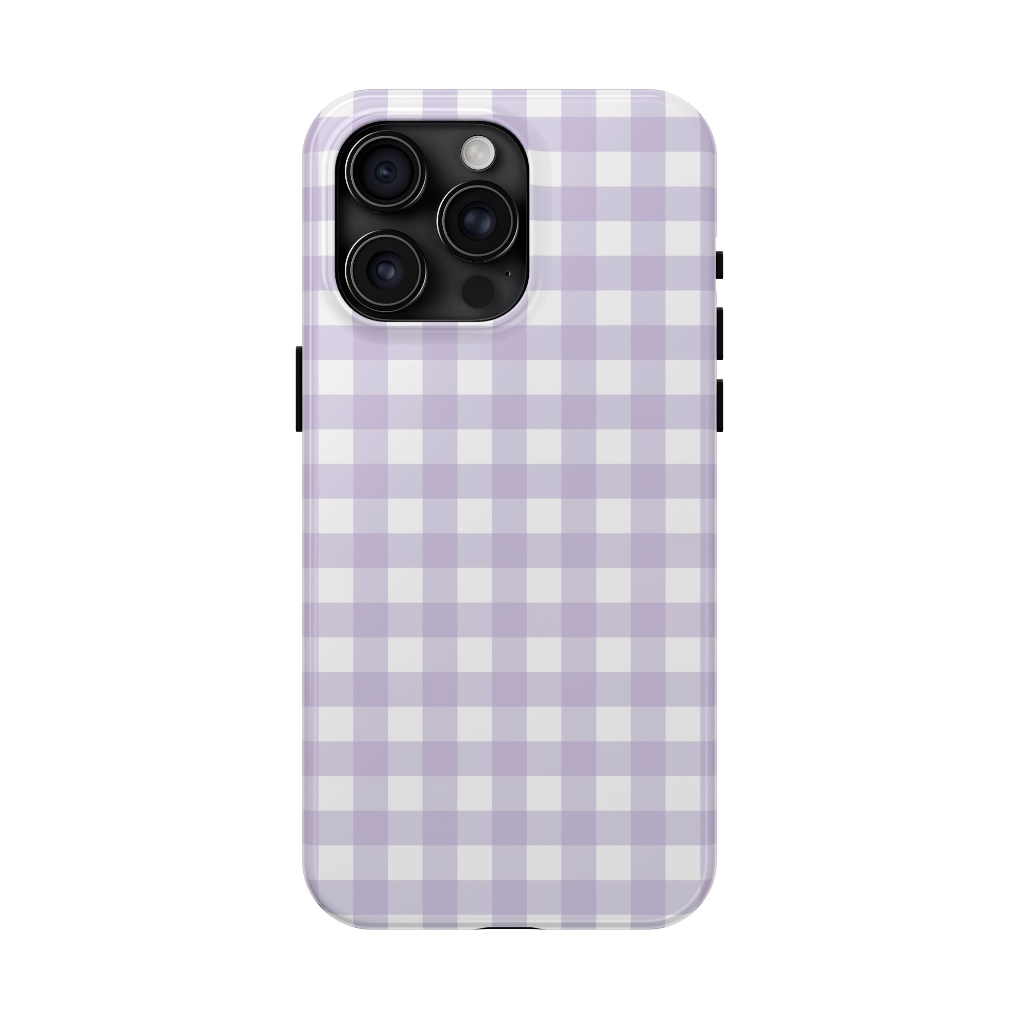 Purple Plaid Gingham Check iPhone Case