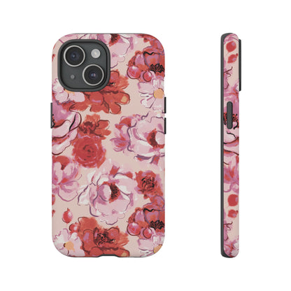 Charmed | Pink Painted Roses Case