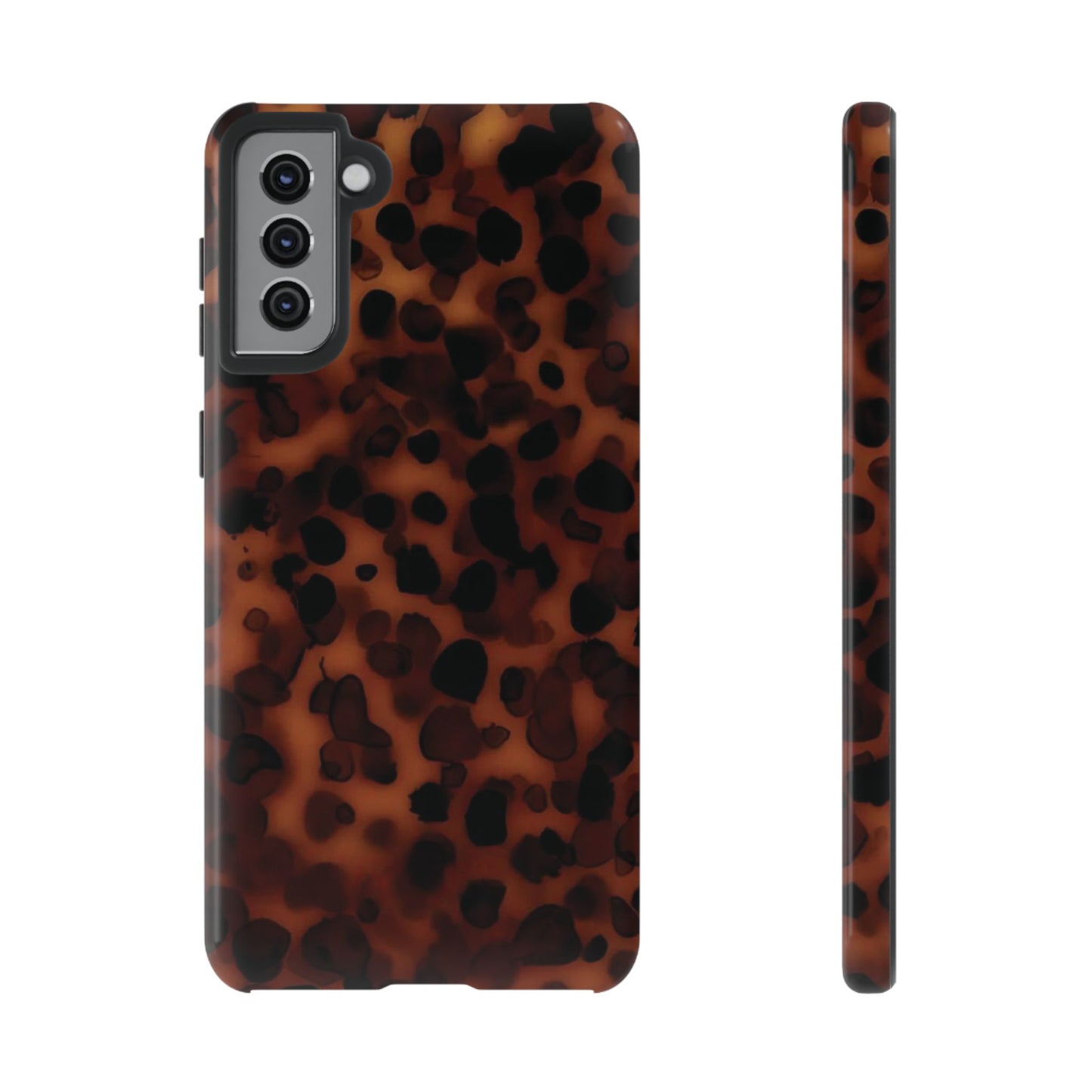 Shell Game | Dark Abstract Tortoise Print Case