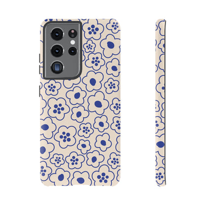 Blossom | Blue Retro Flower Case