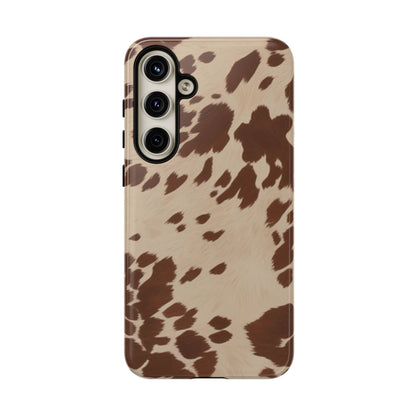 Rodeo Girl | Brown Cow Print Case