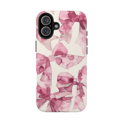 Whimsy | Pink Bows iPhone Case