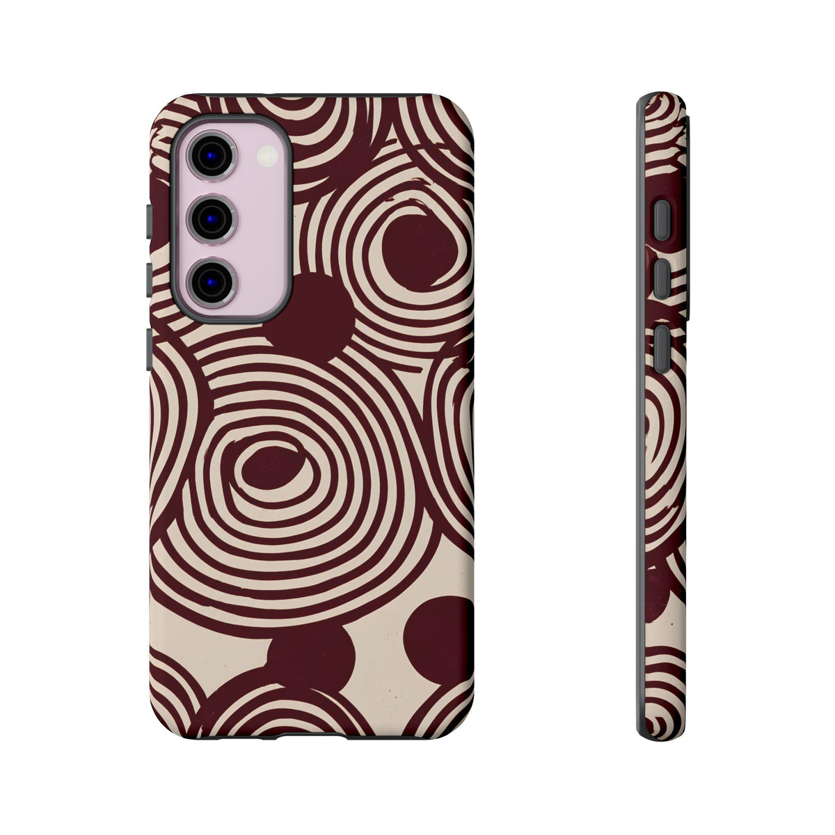 Retrograde | Burgundy Retro Geometric Galaxy Case