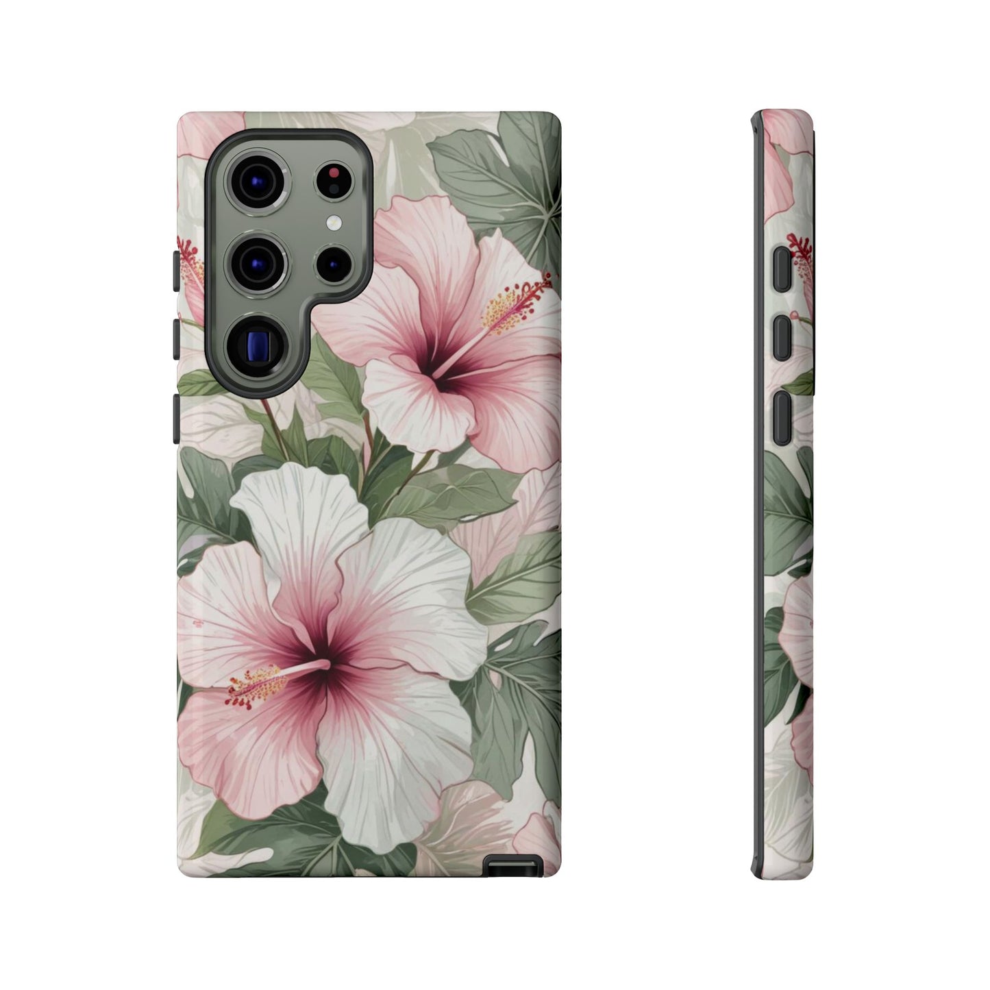 Island Hopping | Green & Pink Tropical Floral Case