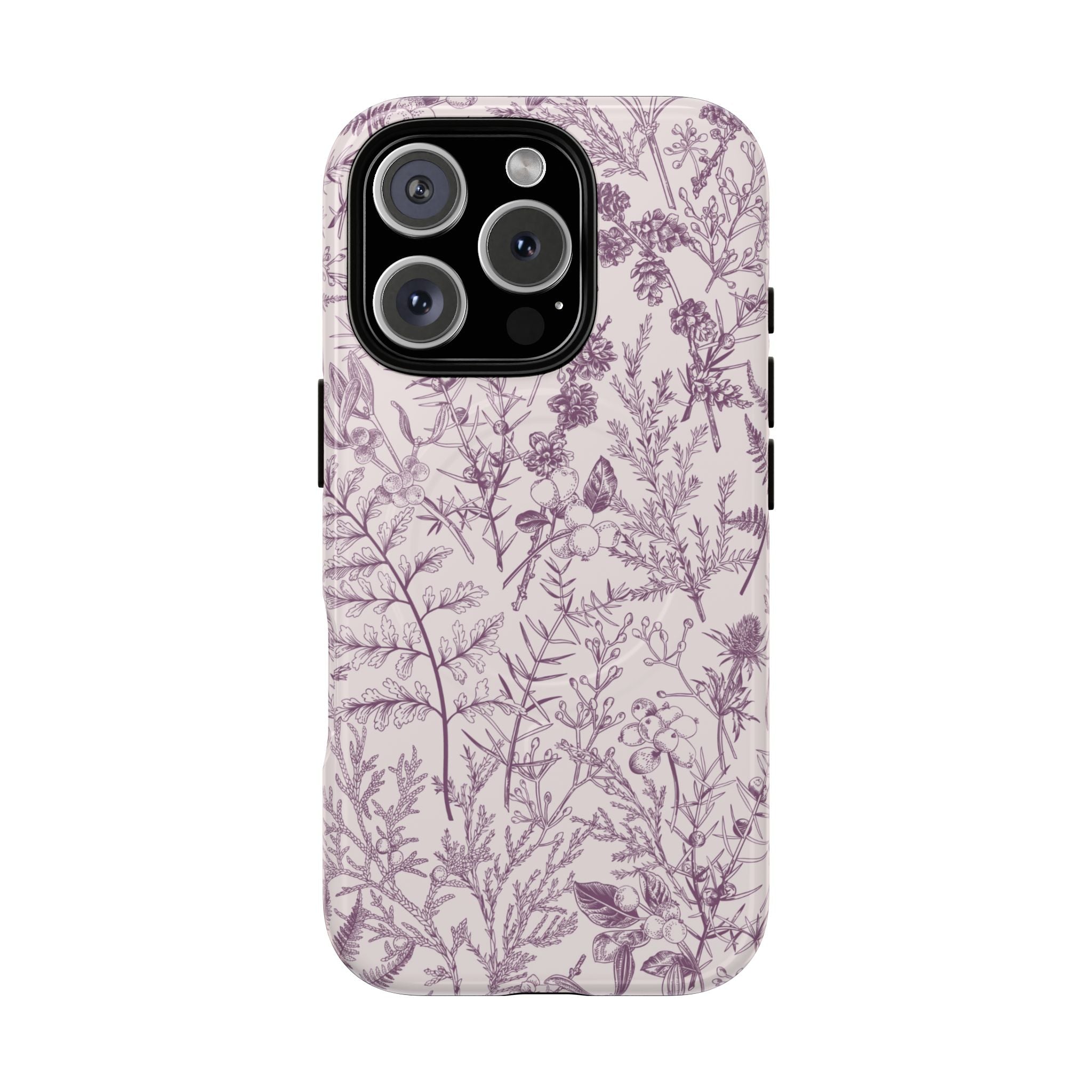 Plum Botanical MagSafe Case