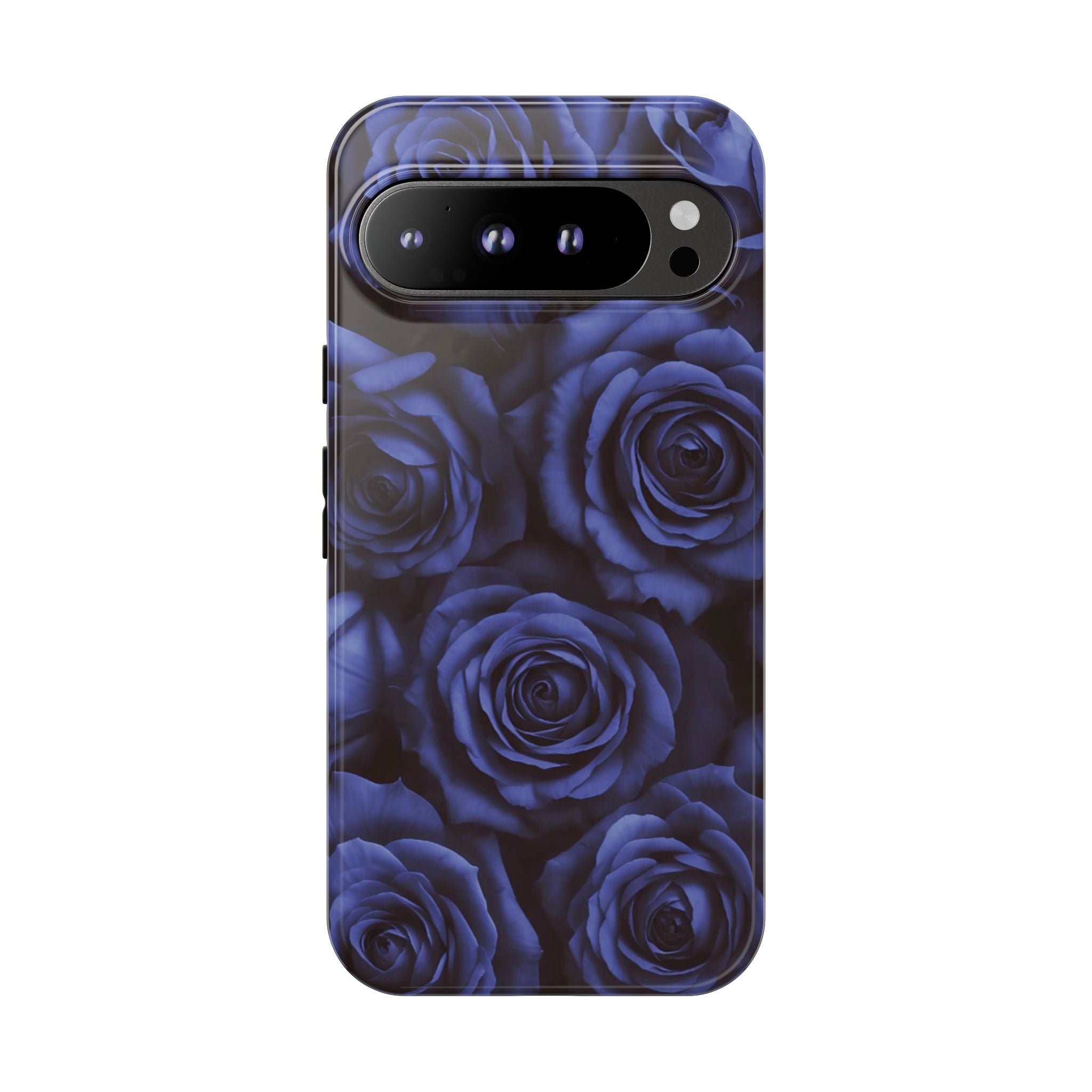 Blue Mood Rose Pixel Case