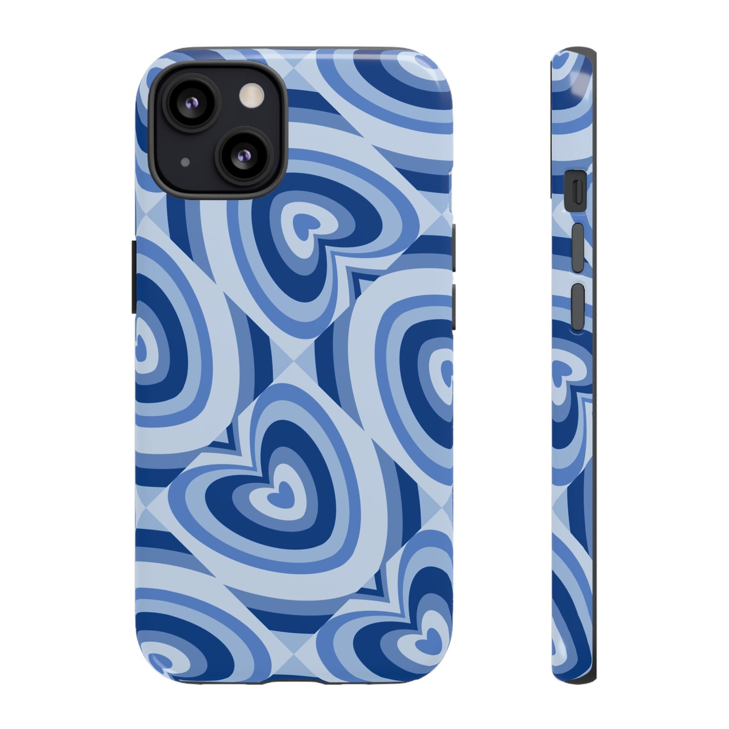 Hearts Squared | Blue Heart Pattern Case