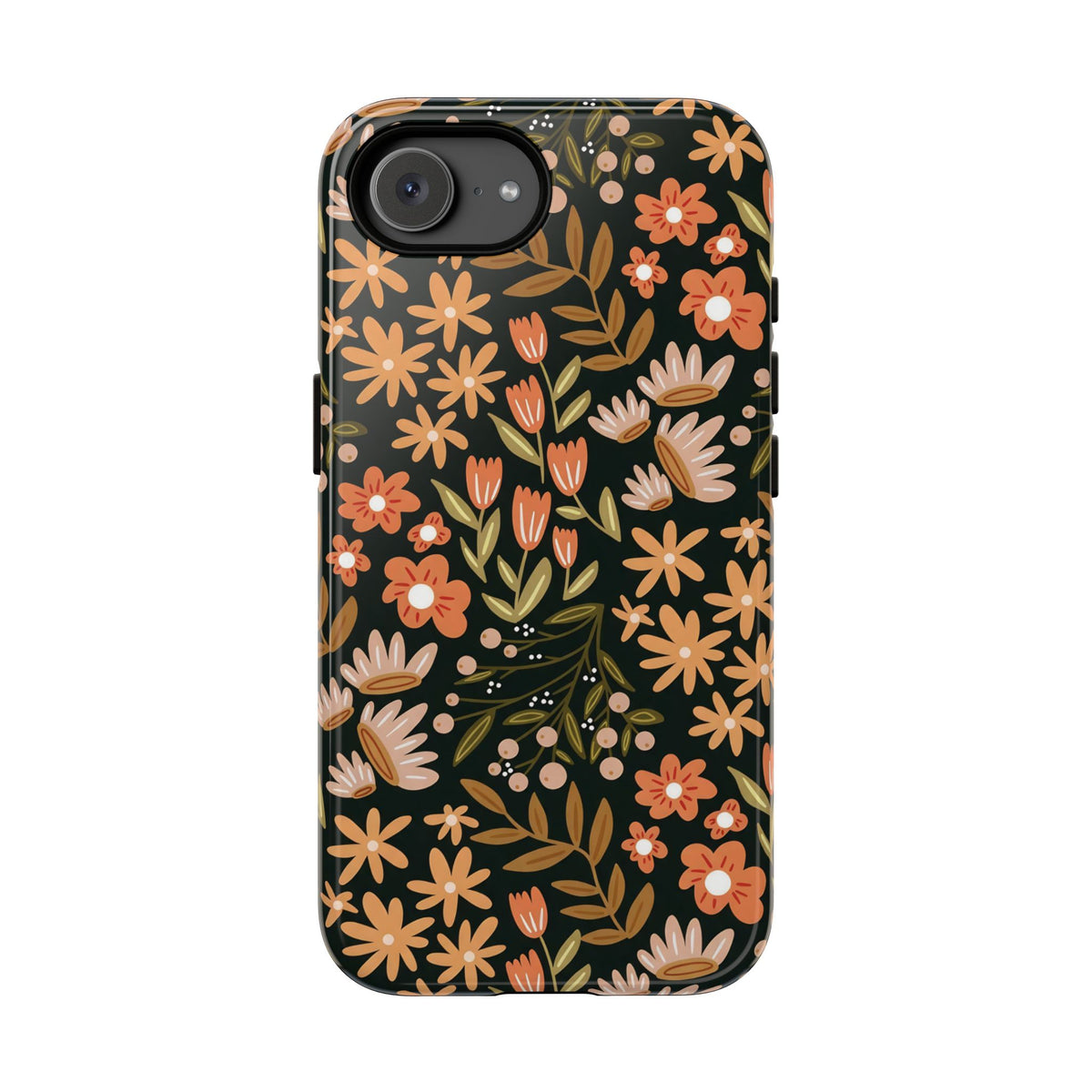 Fall Fling | Brown Floral iPhone Case