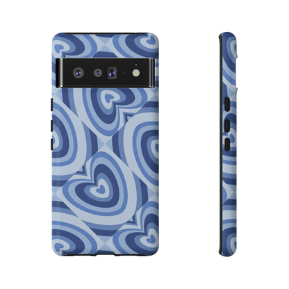 Hearts Squared | Blue Heart Pattern Case