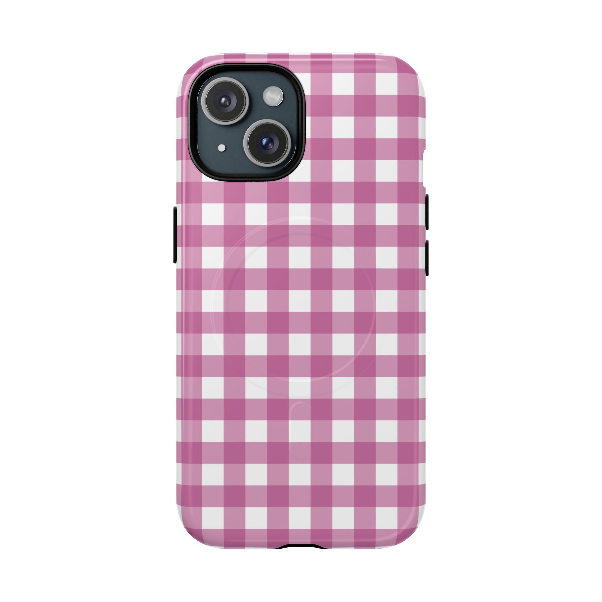Pink Plaid MagSafe Case