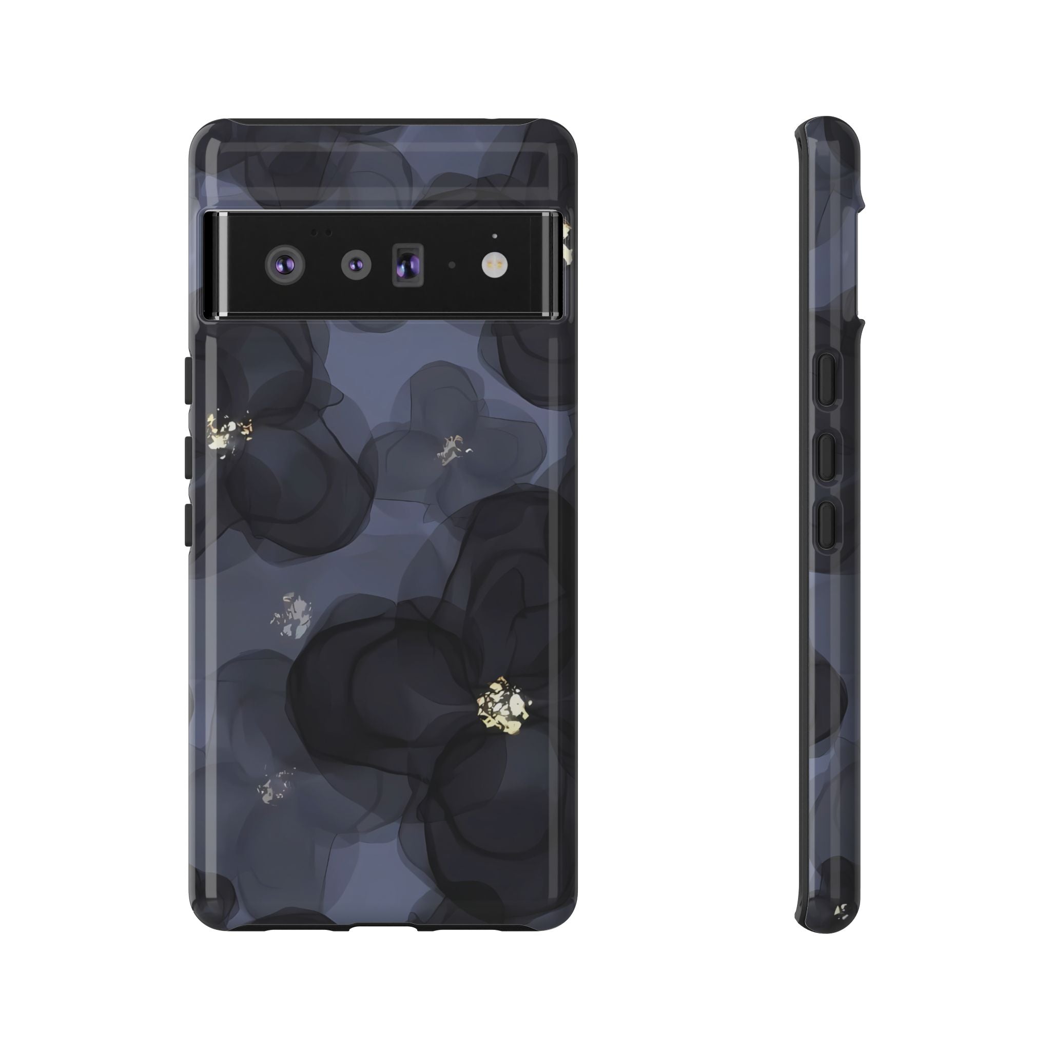 Doble exposición | Estuche con diseño floral llamativo