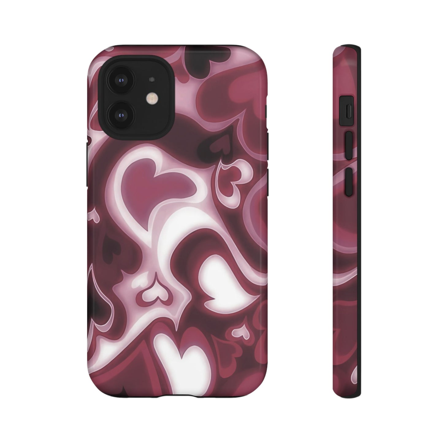 Funda para iPhone con corazones de ensueño | Corazones retro