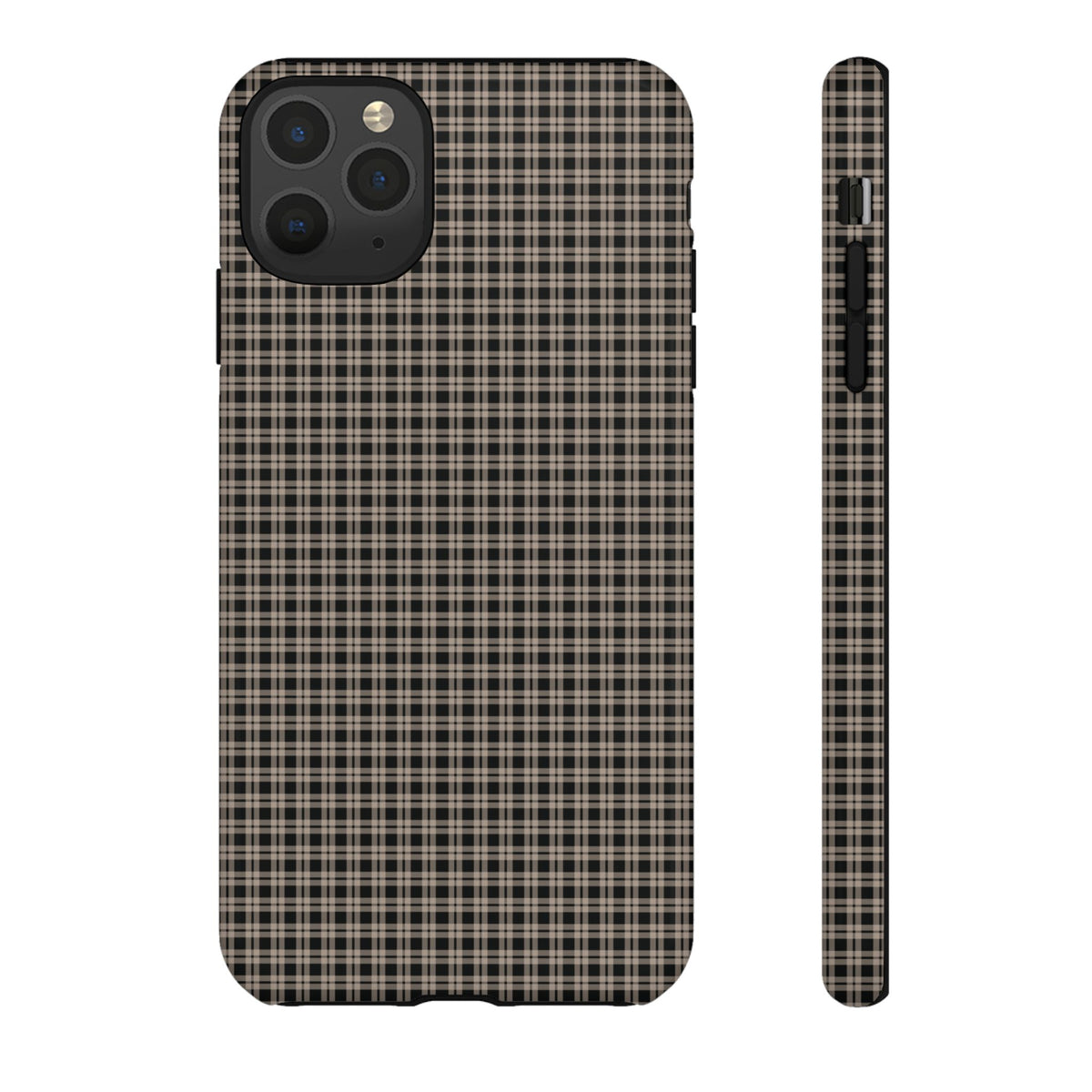Boyfriend Flannel | Neutral Plaid iPhone Case
