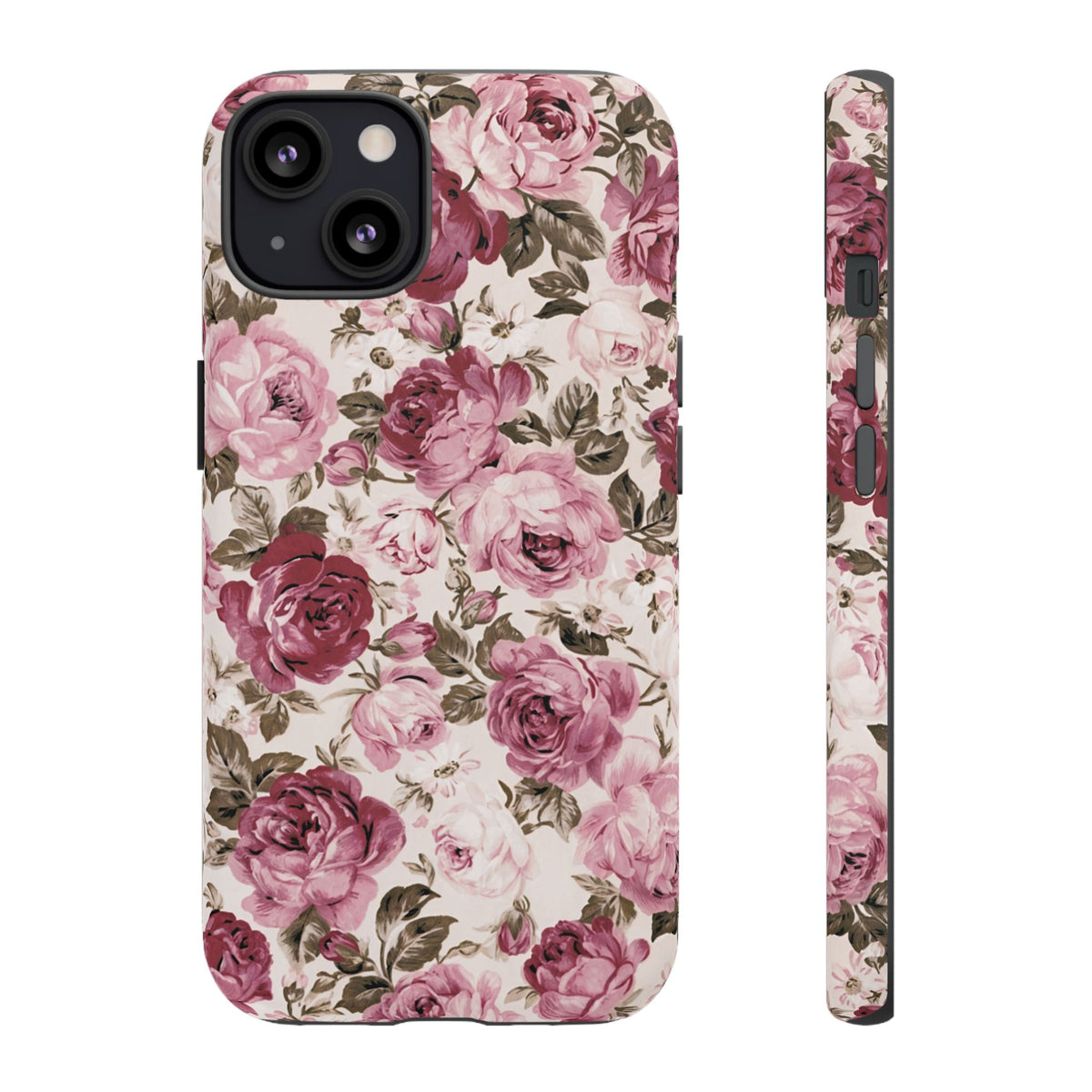Love Story | Vintage Pink Rose Floral iPhone Case