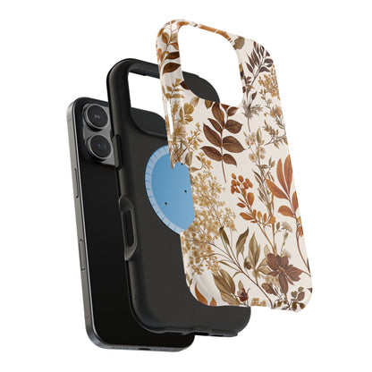 Autumn Botanical | Brown Floral MagSafe Case