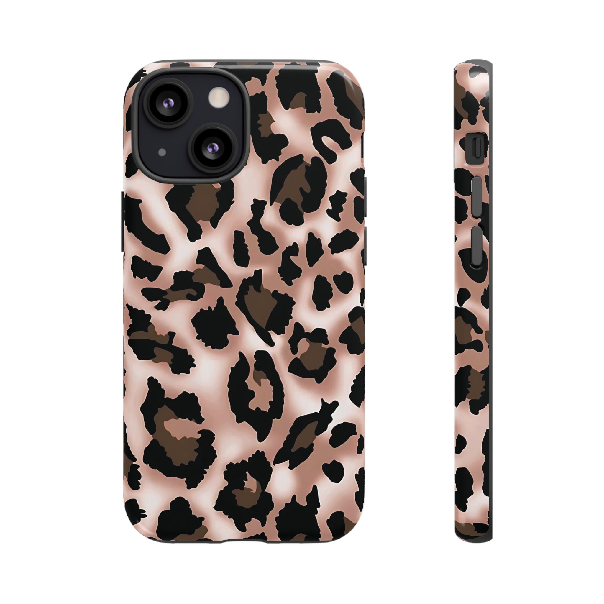 Funda para iPhone con estampado de leopardo y manchas