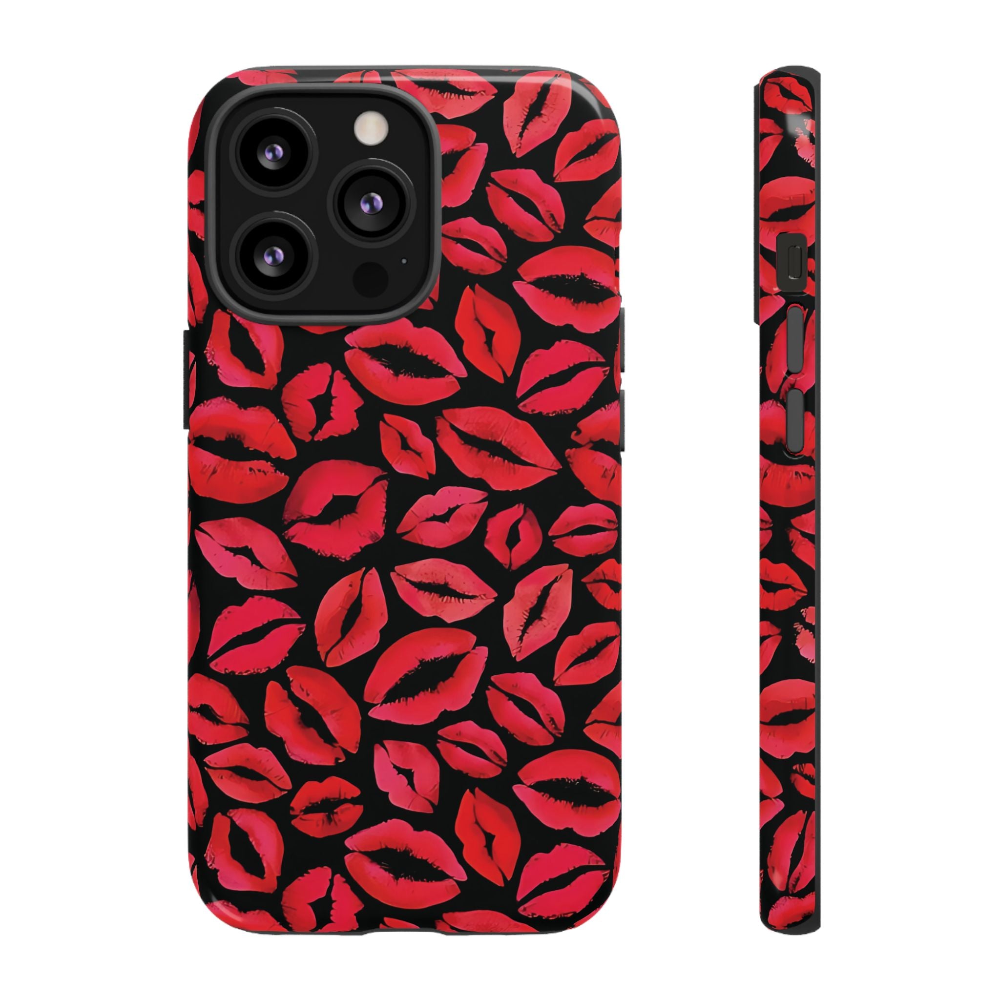 Coque iPhone à lèvres rouges | Embrasse et dis-moi