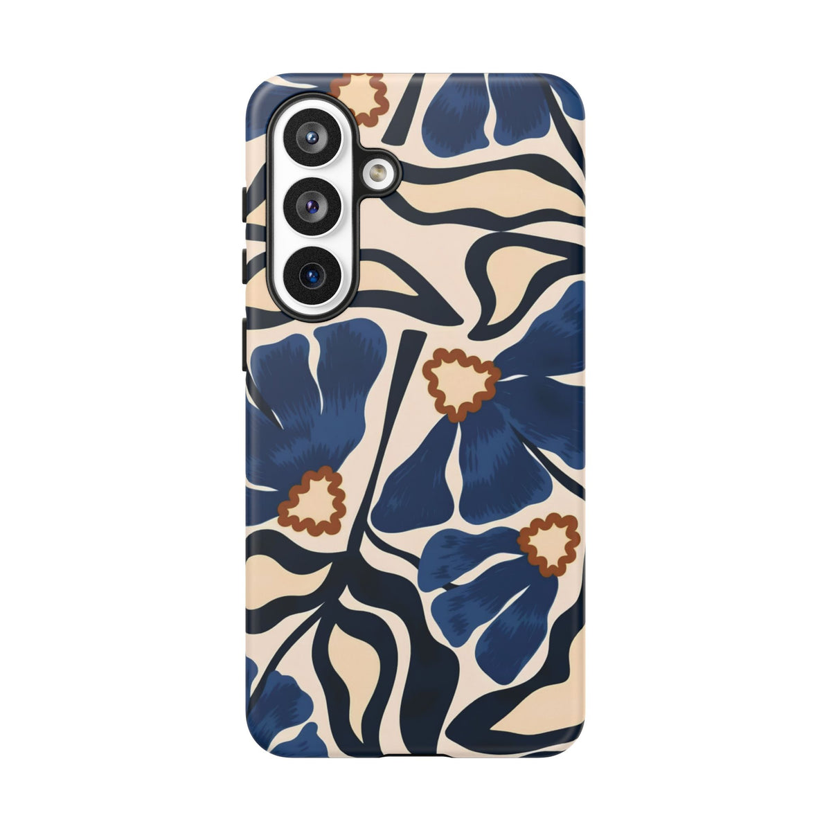 Blue Note | Abstract Blue Floral Samsung Galaxy Case