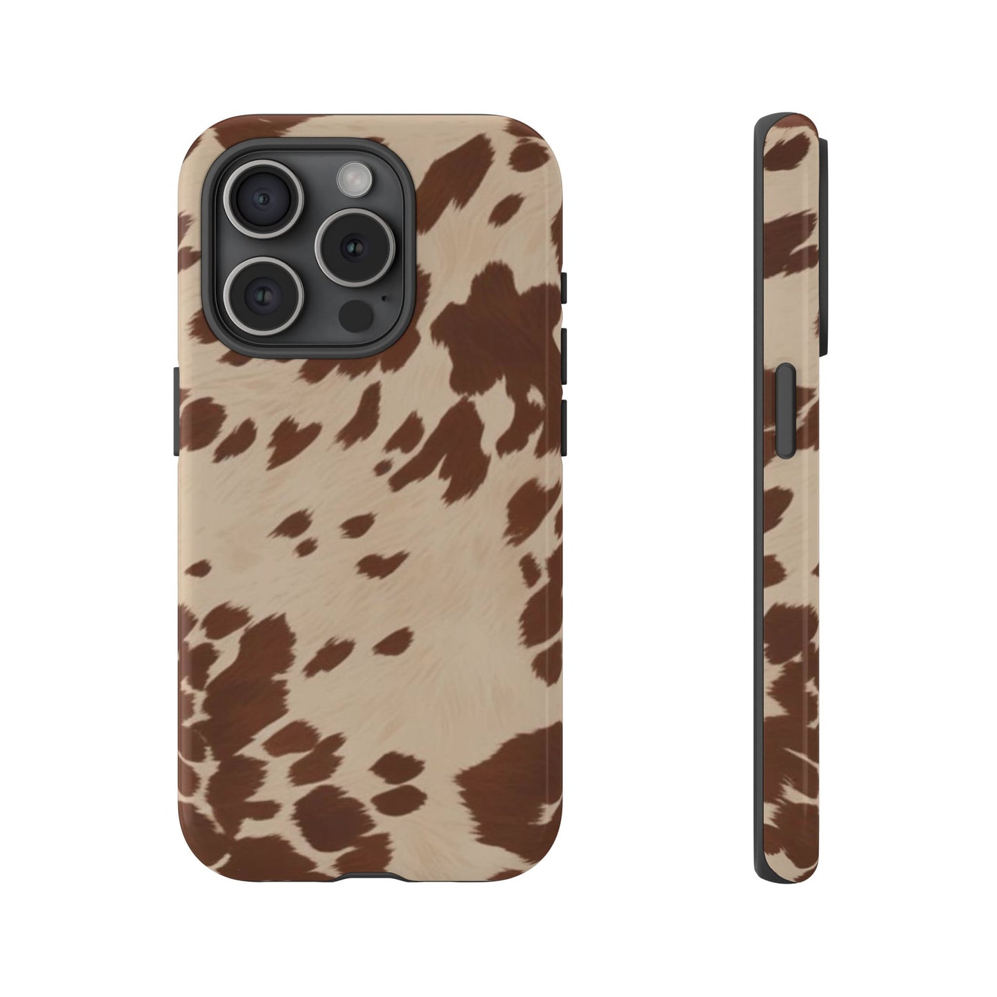 Rodeo Girl | Brown Cow Print Case