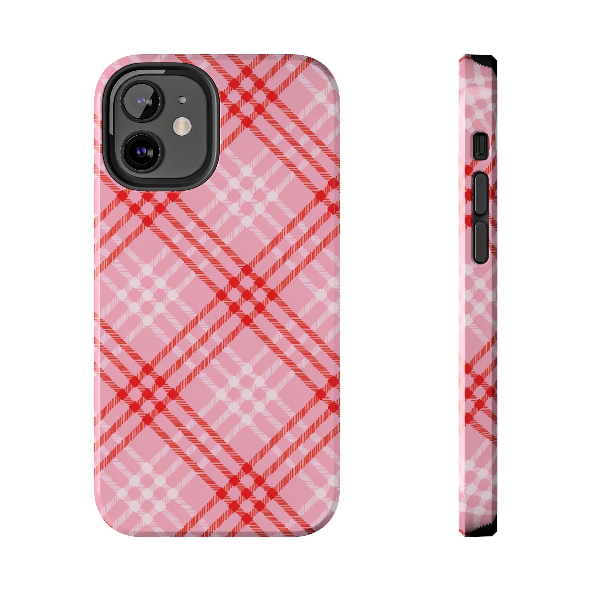 Chanelle Pink Plaid iPhone Case