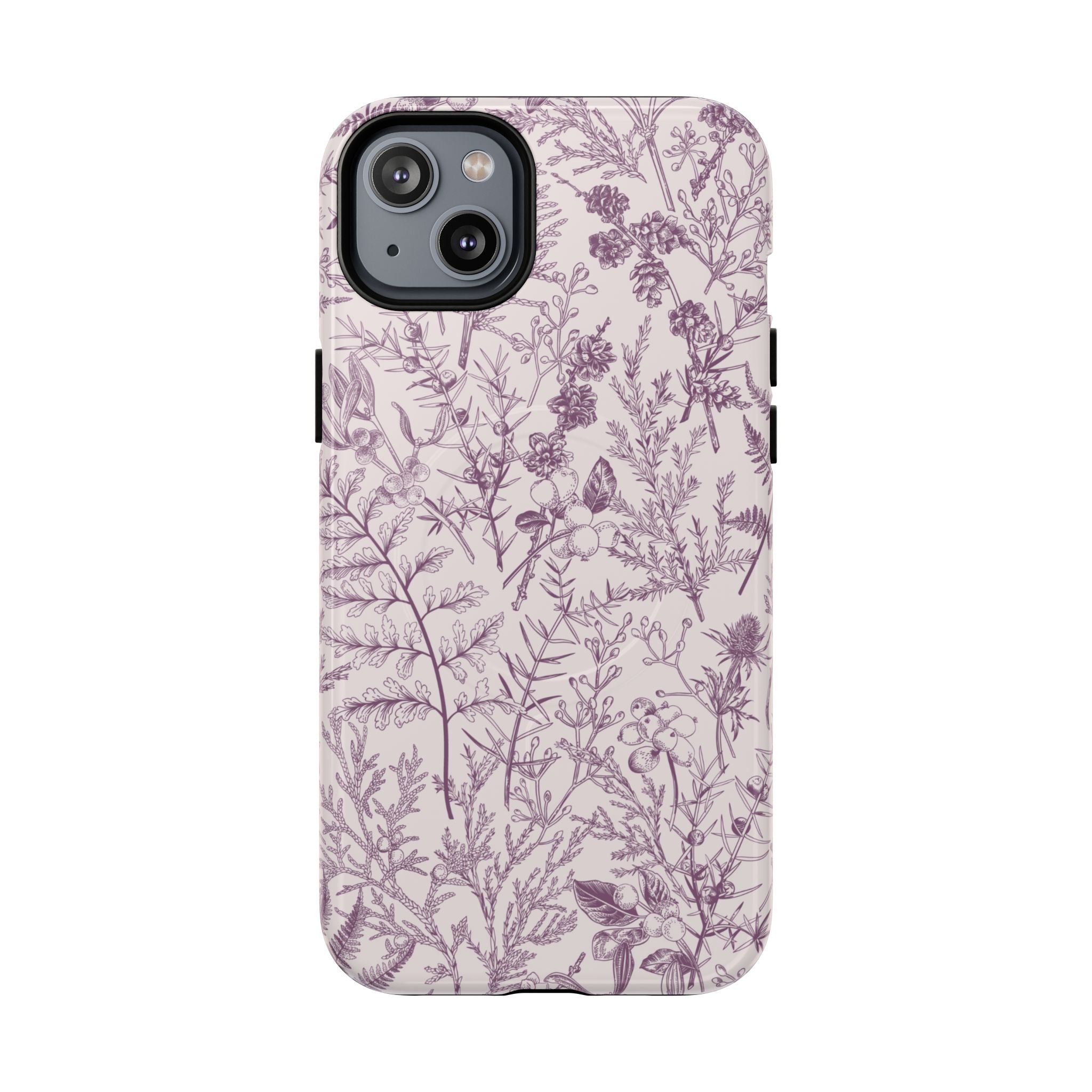 Plum Botanical MagSafe Case