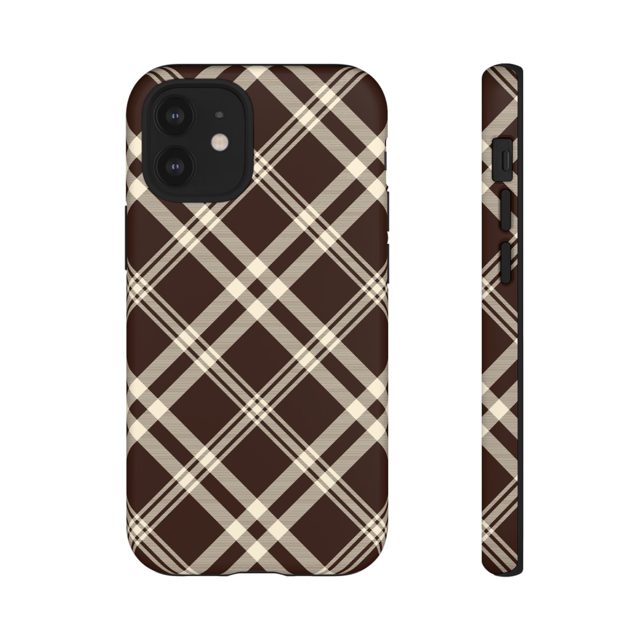 Mocha Plaid | iPhone Case