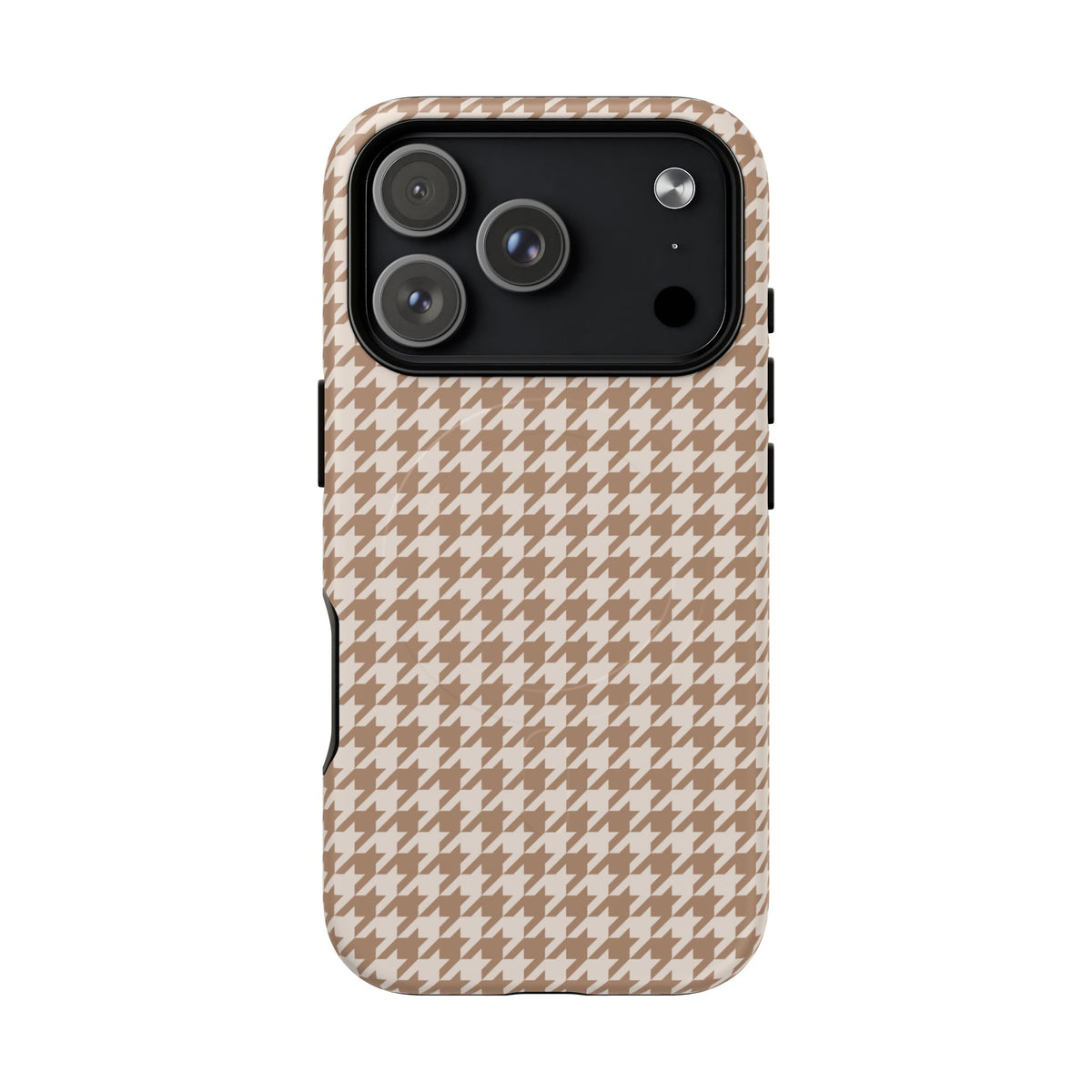 Chic Happens | Camel Houndstooth MagSafe Case