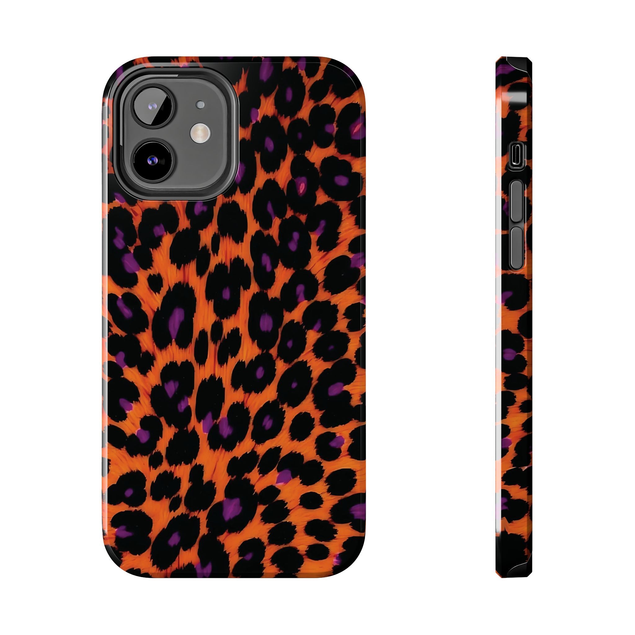 Orange Leopard Animal Print iPhone Case