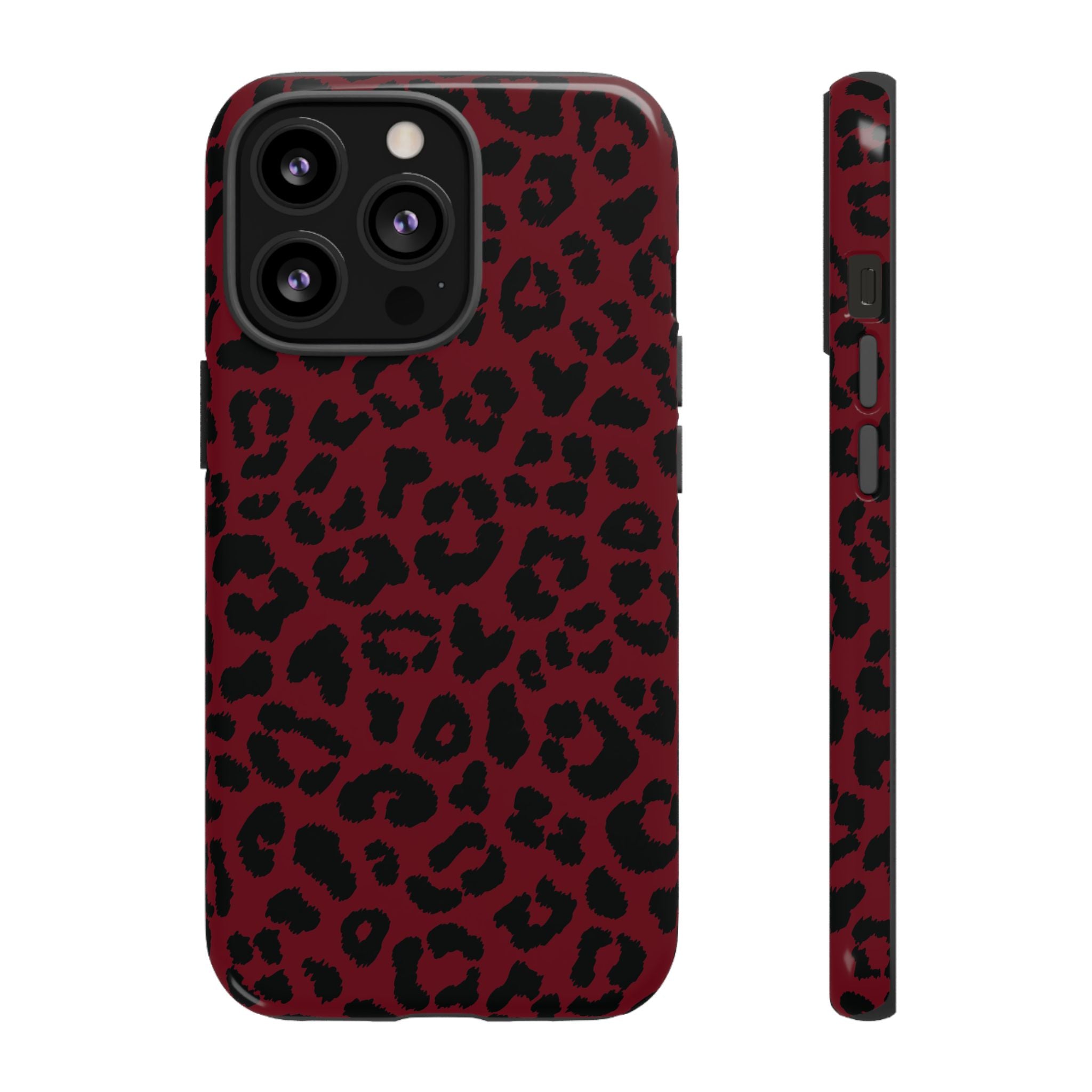 Gone Wild | Funda para iPhone con estampado de leopardo rojo