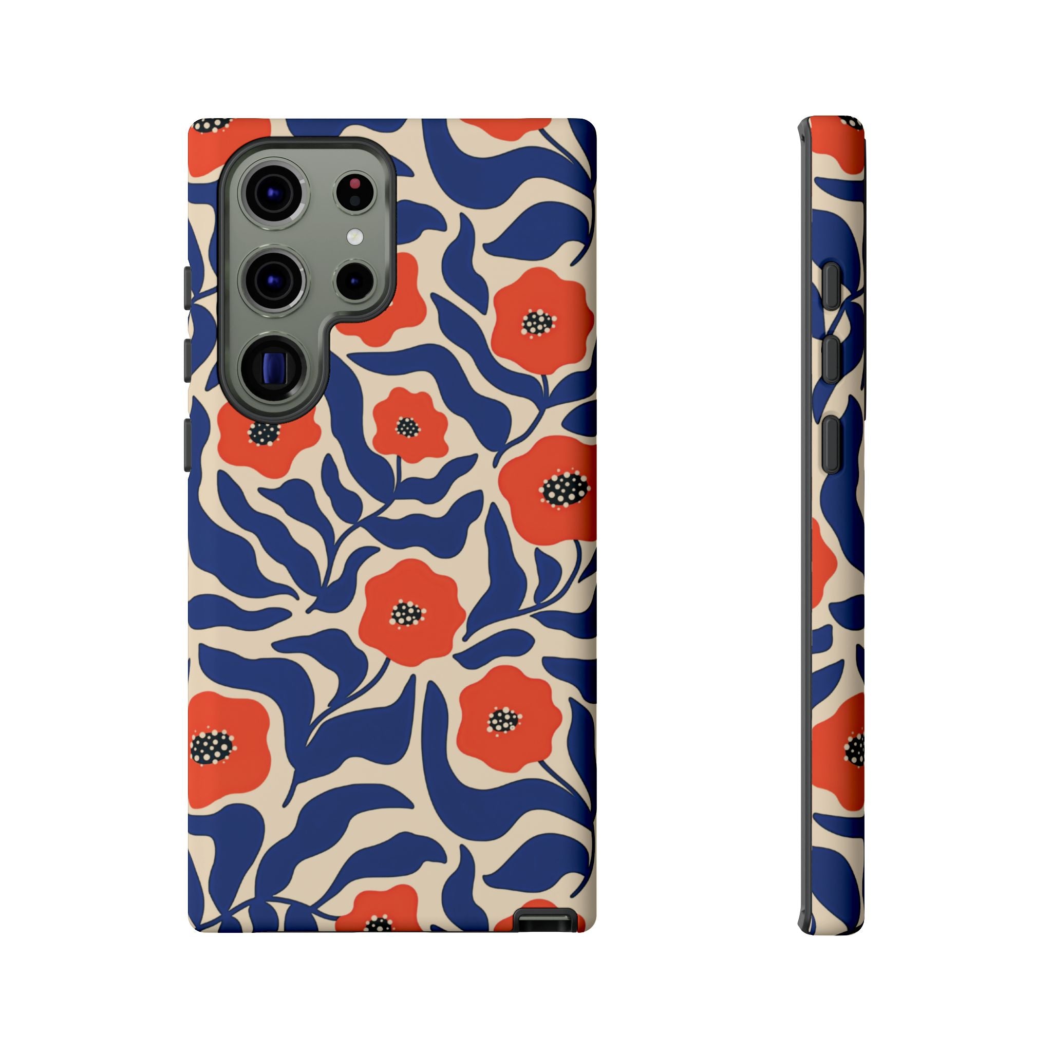Indigo Poppy Phone Case