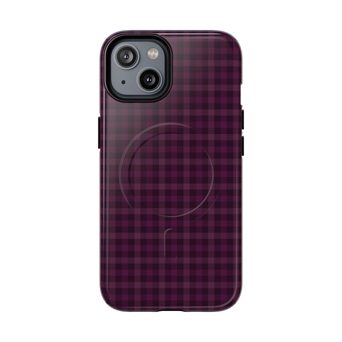 Plum Crush | Purple Plaid MagSafe Case