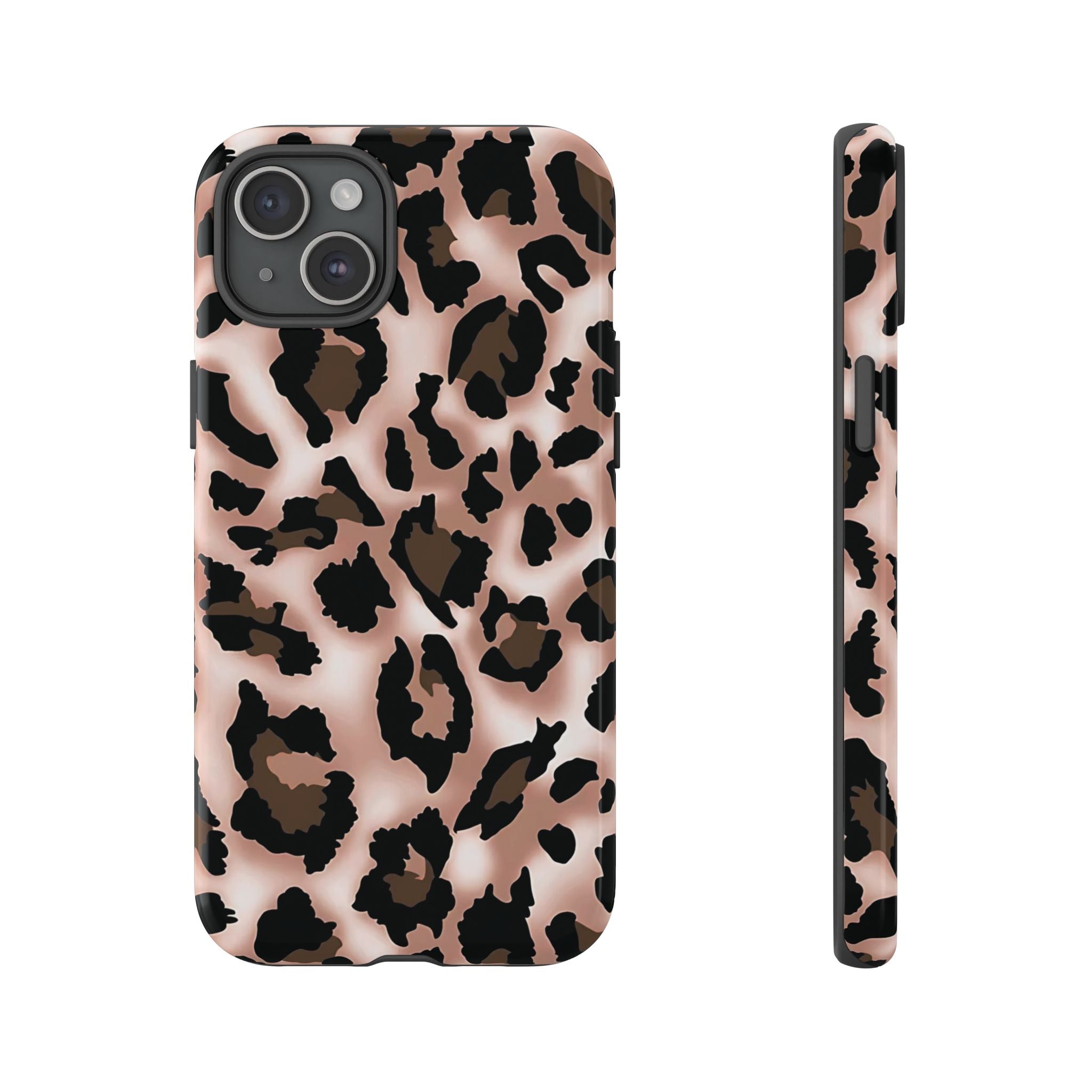 Funda para iPhone con estampado de leopardo y manchas