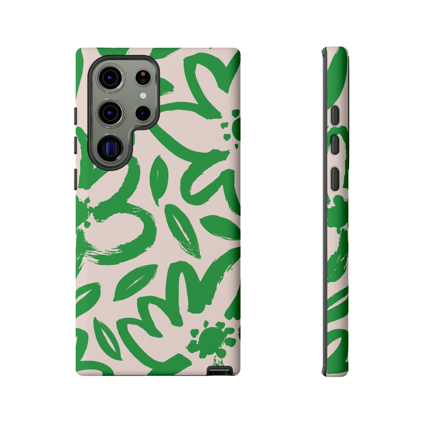 Happy | Green Modern Floral Case