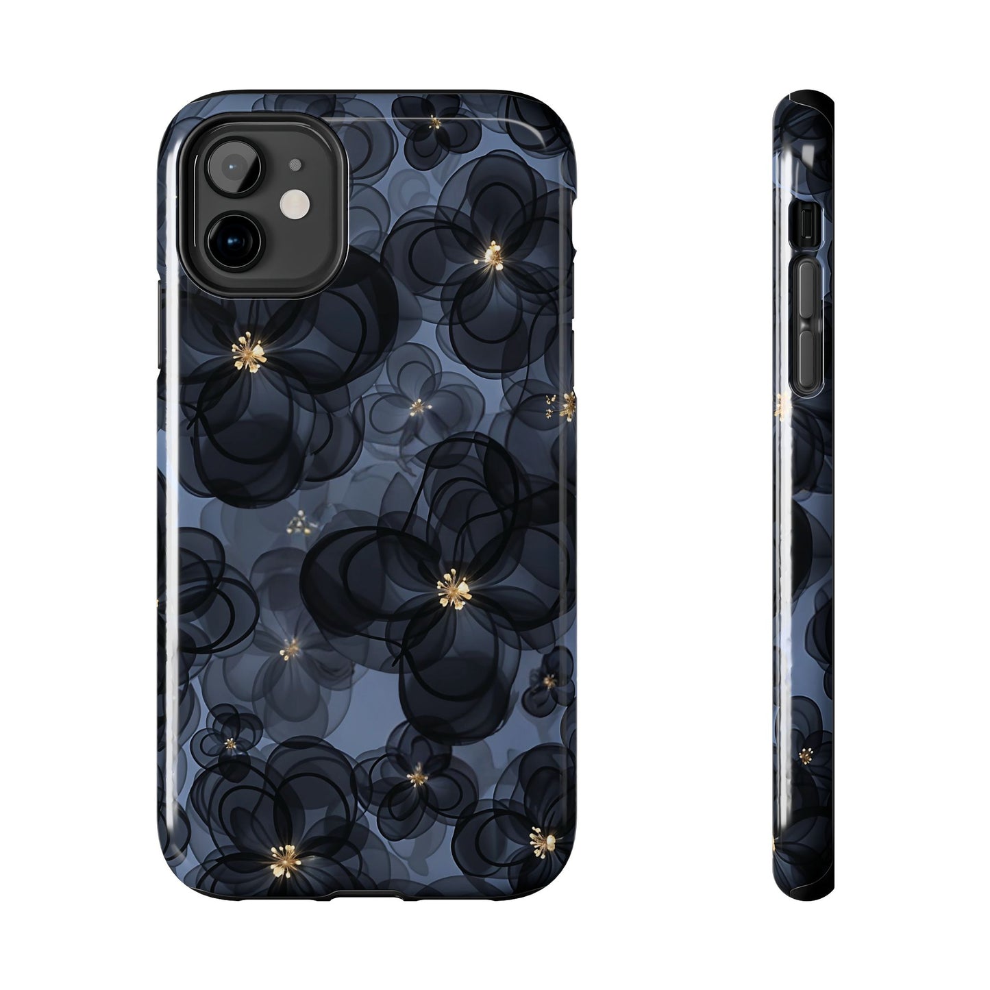 Petal Party | Coque iPhone à motif floral bleu