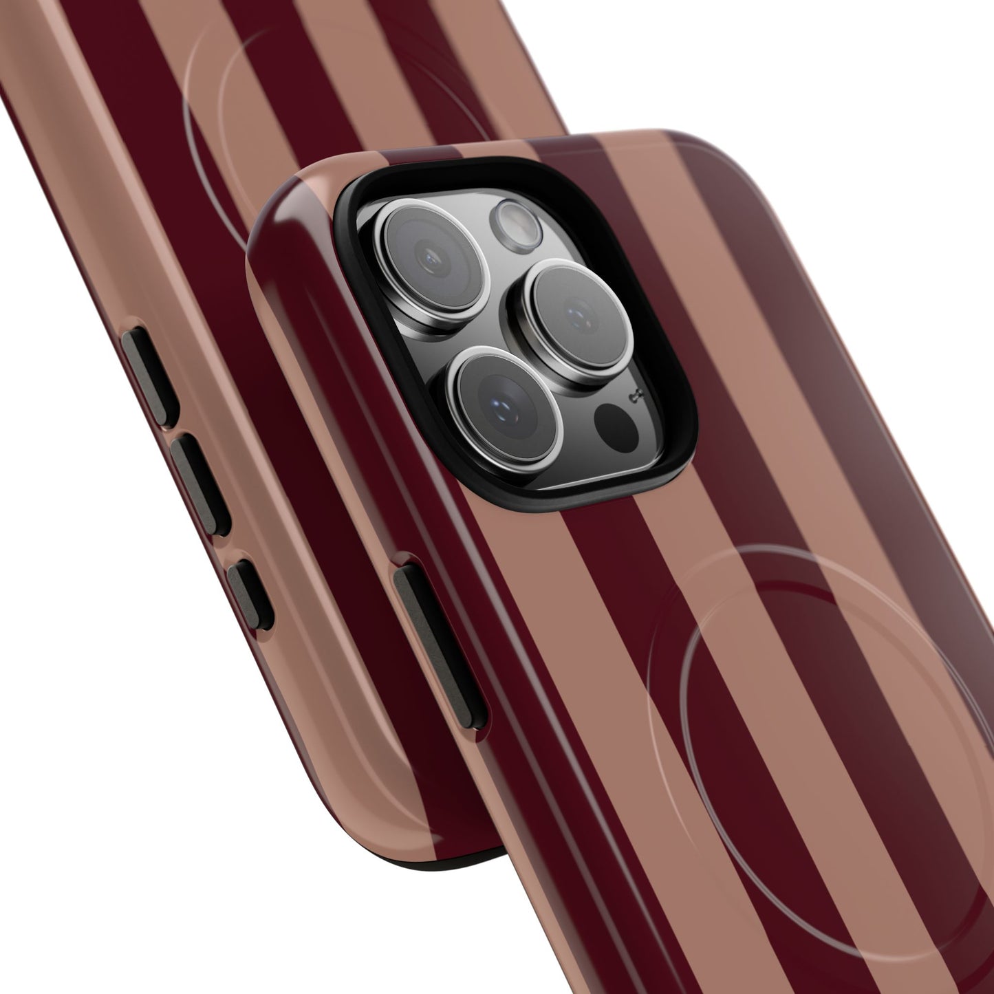 Tribeca | Burgundy Stripe MagSafe Case