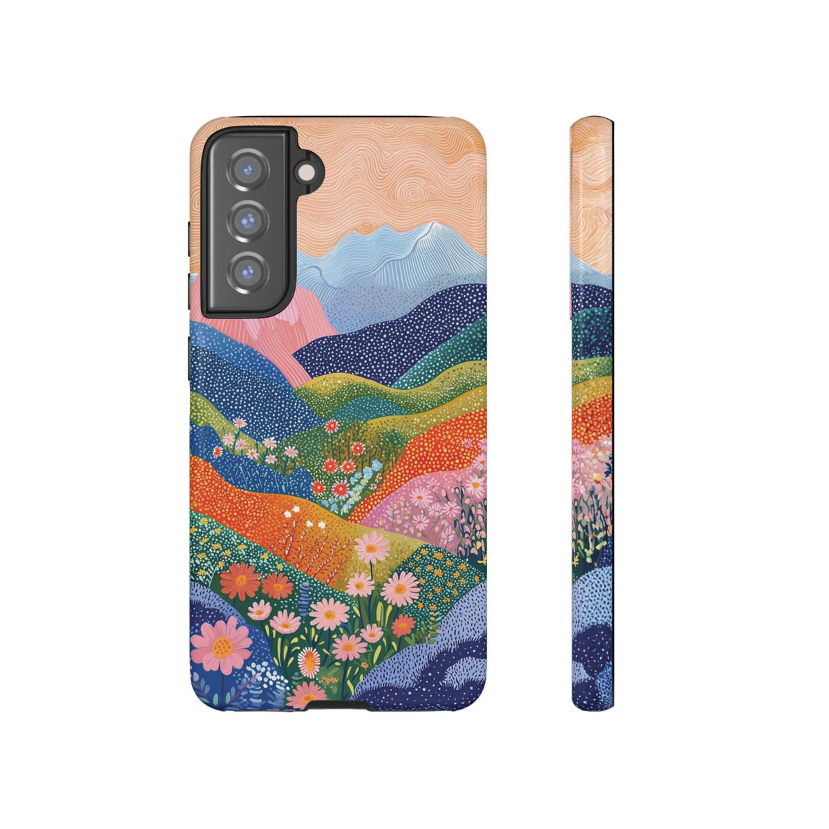 Scenic Route | Colorful Mountain Floral Galaxy Case