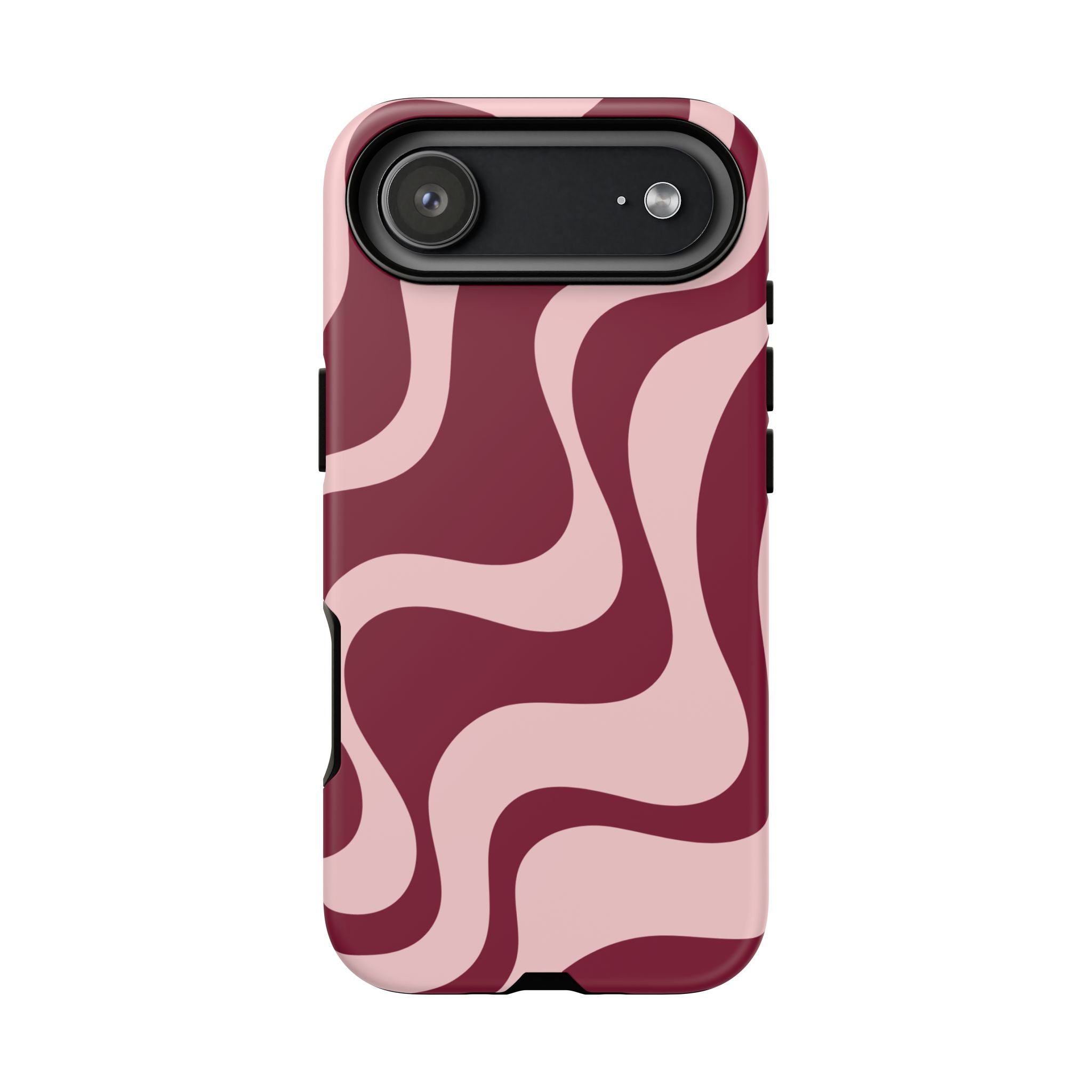 Burgundy Waves | iPhone Case