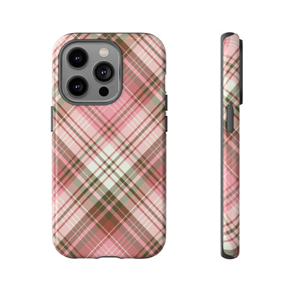 Posh | Preppy Pink Plaid iPhone Case