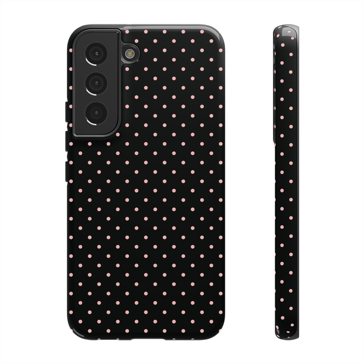 Polka Flirt | Pink & Black Polka Dot Galaxy Case